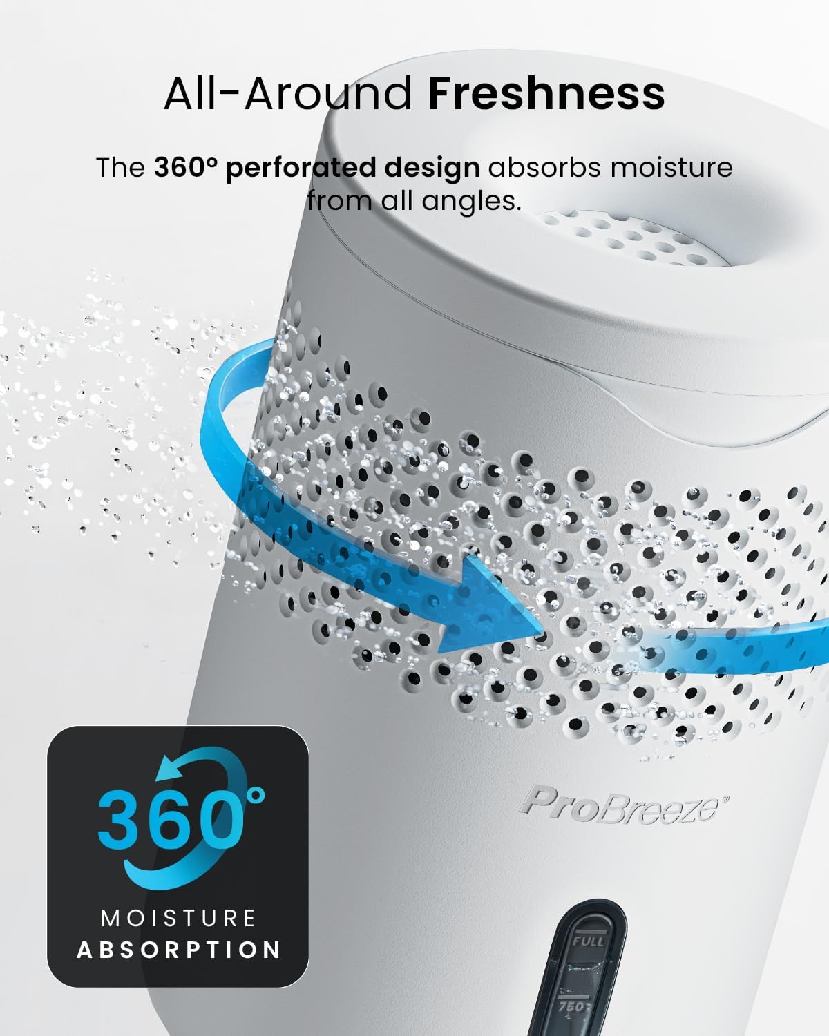 Detalle 2 de Pro Breeze Osmo Dehumidifier 700g 🏠