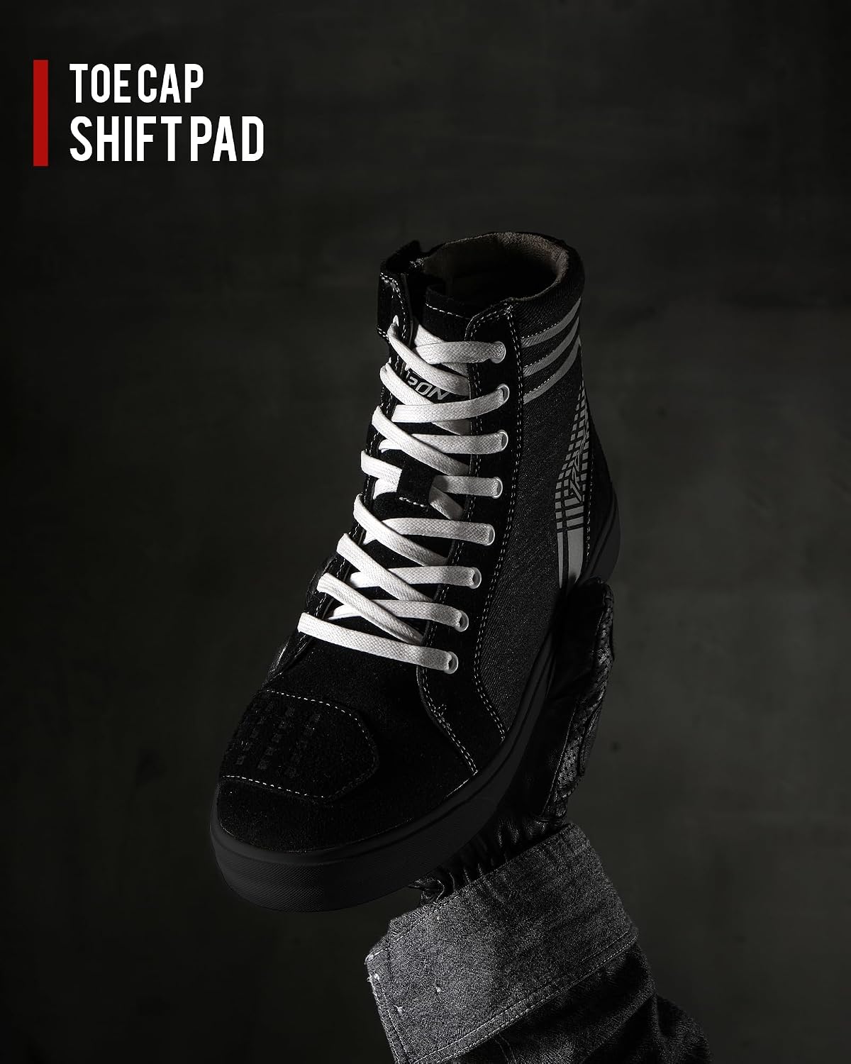 Thumbnail 6 de IRON JIA'S Bottes de moto homme street casual, antidérapantes et respirantes avec fermeture éclair latérale