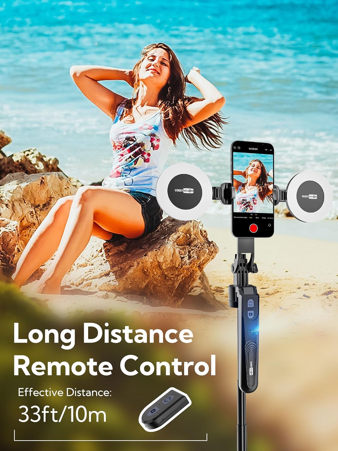 Thumbnail 5 de USKEYVISION UTK-02 Auto Face Tracking Tripod 70"