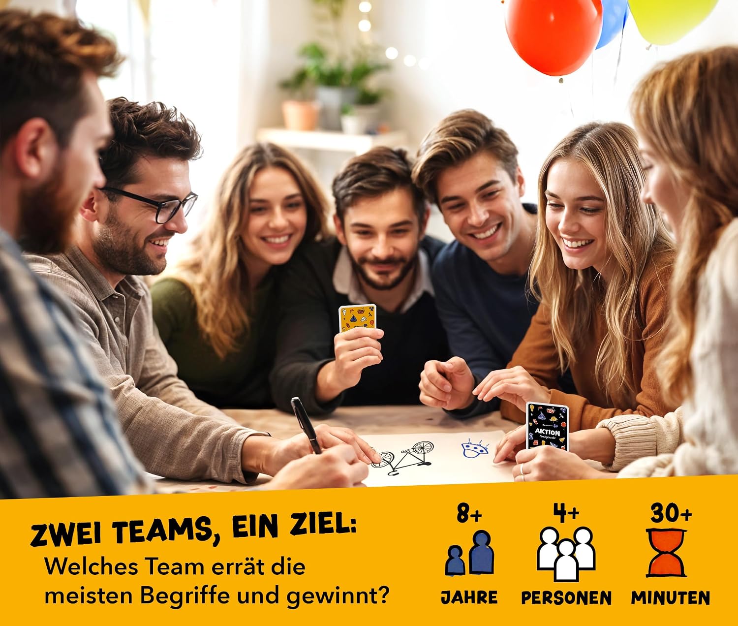 Detalle de MONTAGSMALER Lustiges Zeichenspiel 2500 Begriffe
