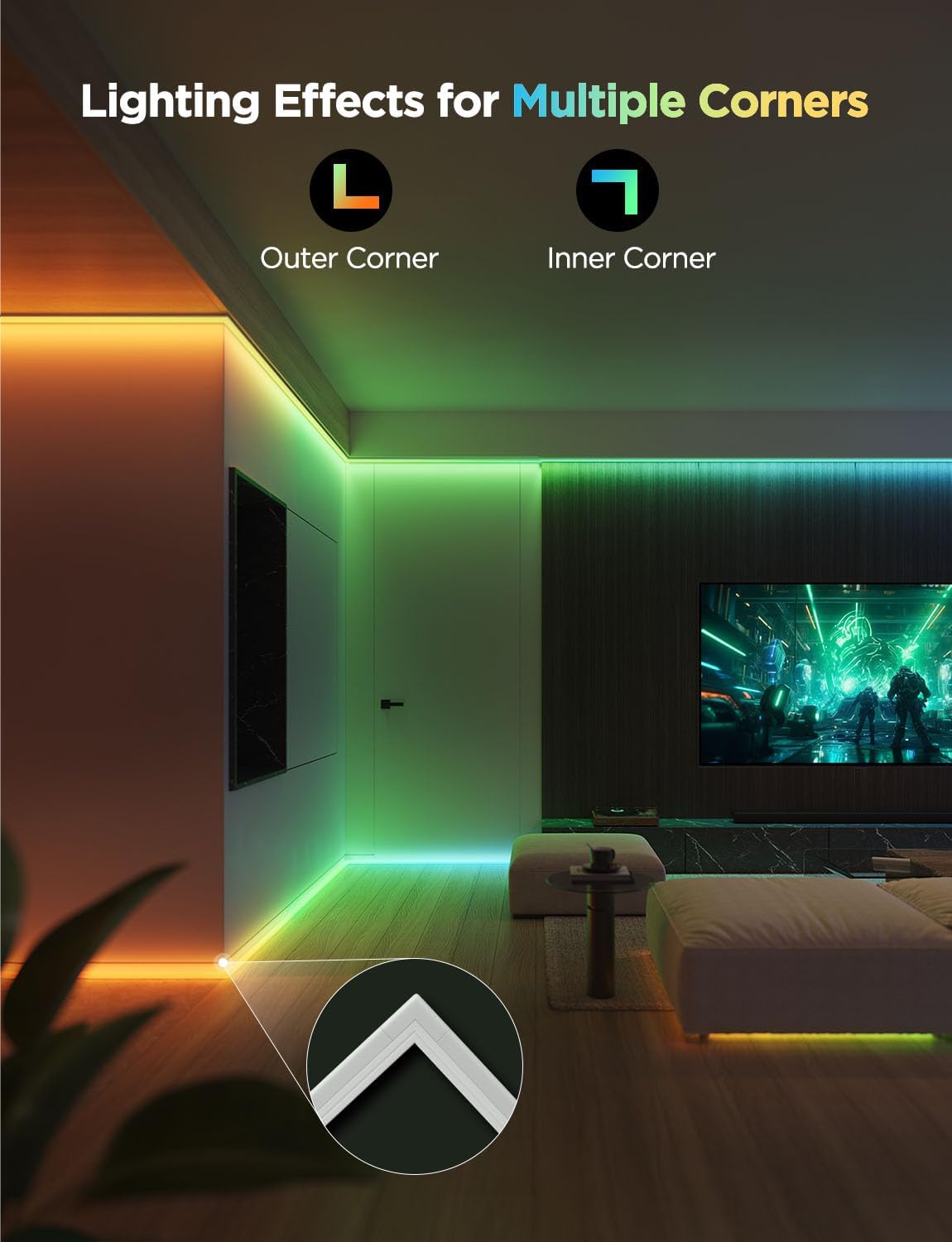 Detalle de Govee RGBIC LED Strip Lights 32.8 ft ⚡
