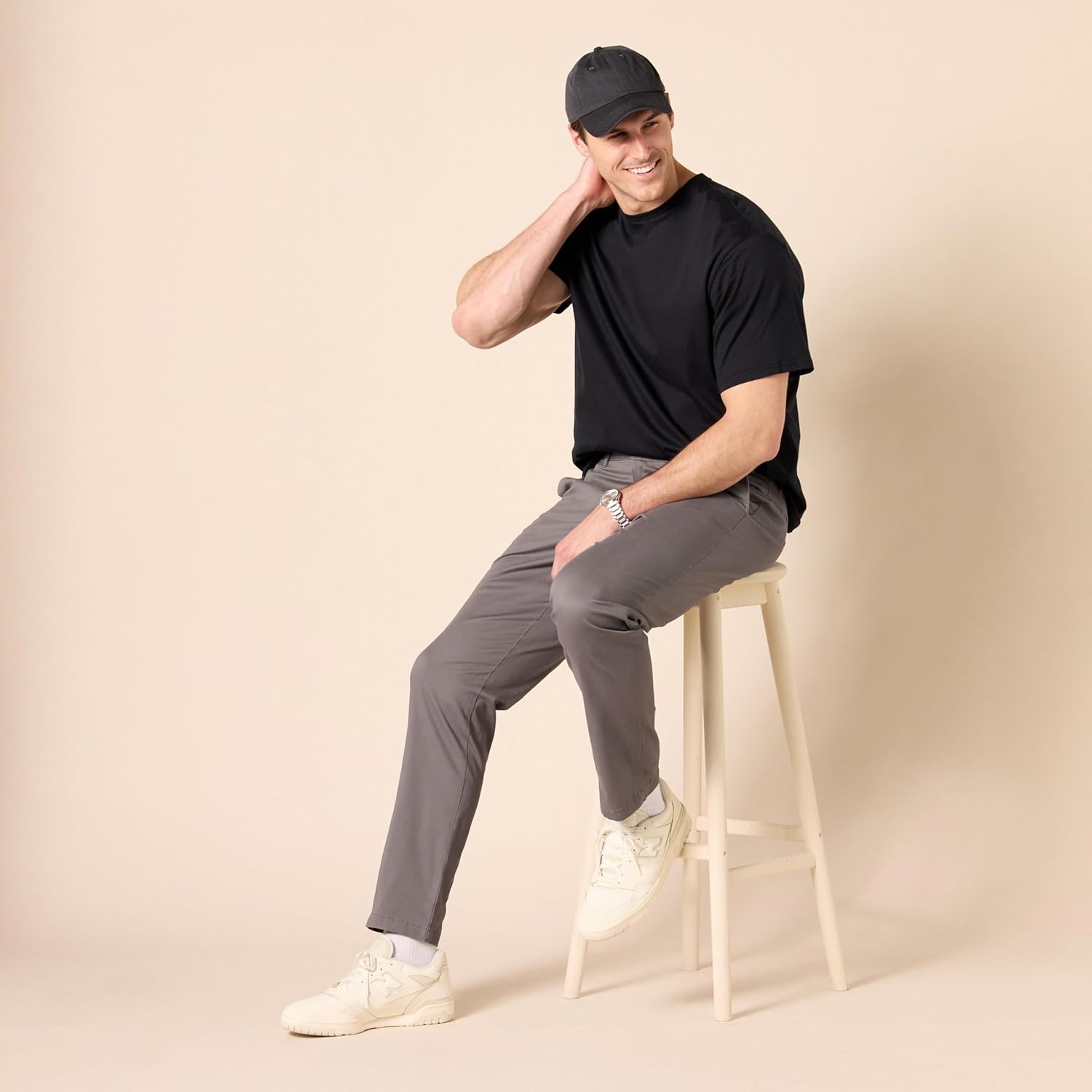 Thumbnail 6 de Amazon Essentials Herren Chinohose in Skinny-Passform (caqui) – elastische Sarga mit Komfort