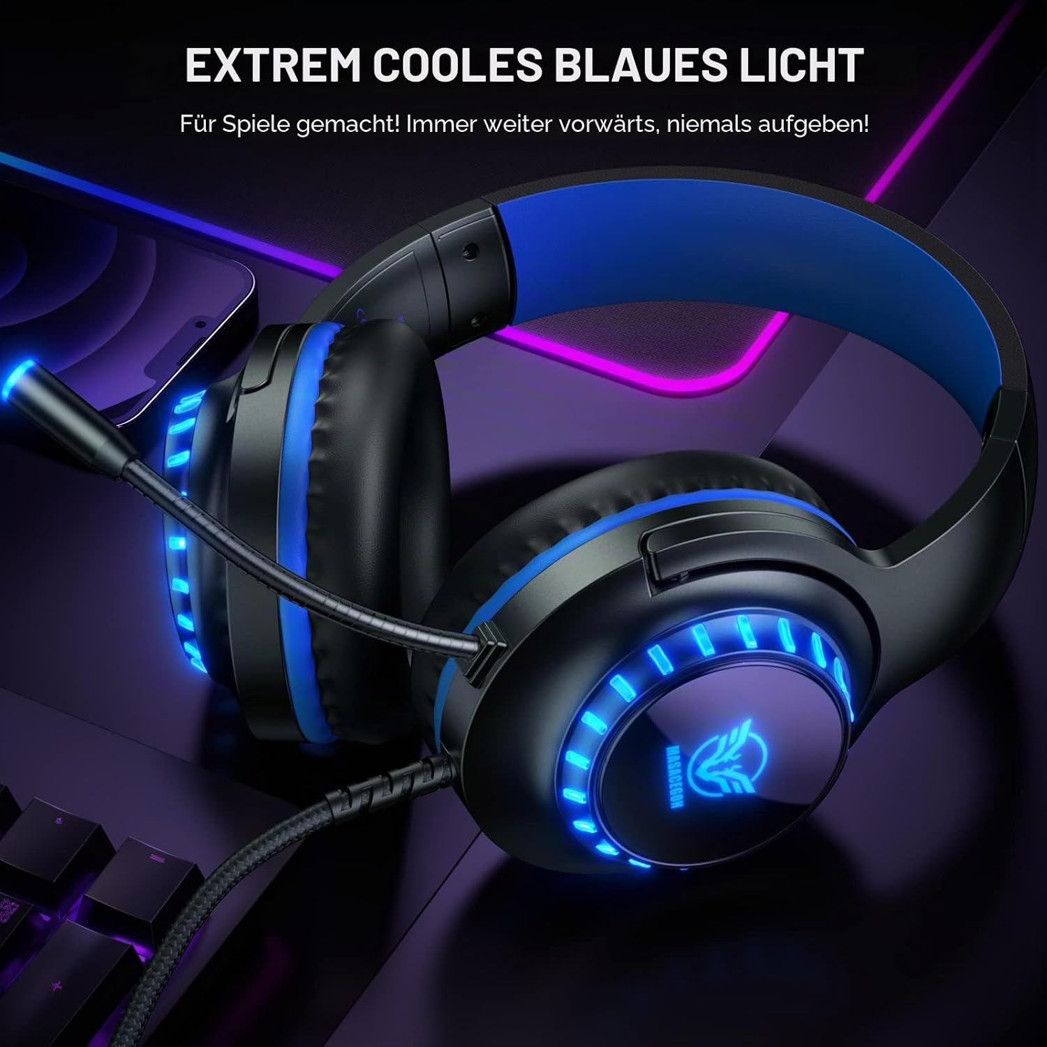 Thumbnail 5 de Pacrate H-11 Gaming-Headset 40 mm
