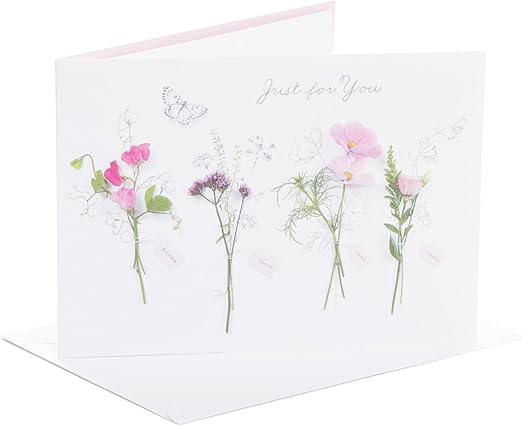 Tarjeta de cumpleaños para ella con diseño floral lindo 🎂