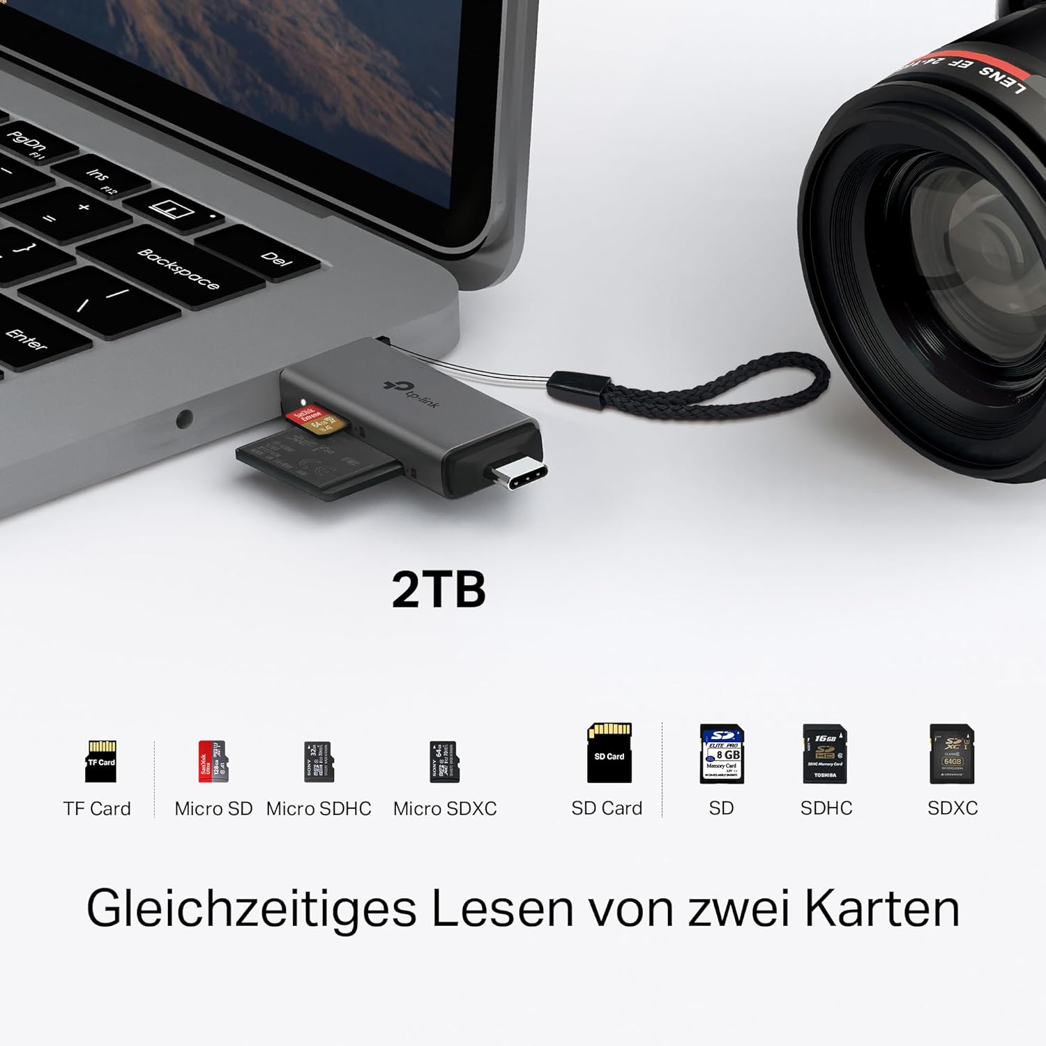 Detalle 2 de TP-Link UA430D Kartenleser USB 3.0 bis 200 MB/s