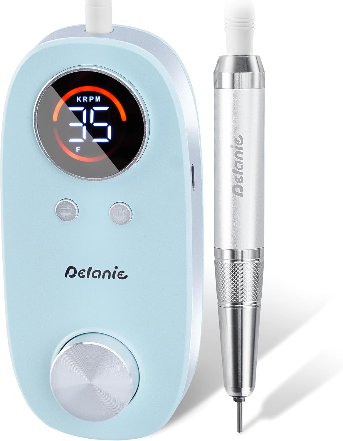 Detalle de Delanie Ponceuse pour Ongles sans noyau 35000 RPM – kit professionnel sans fil