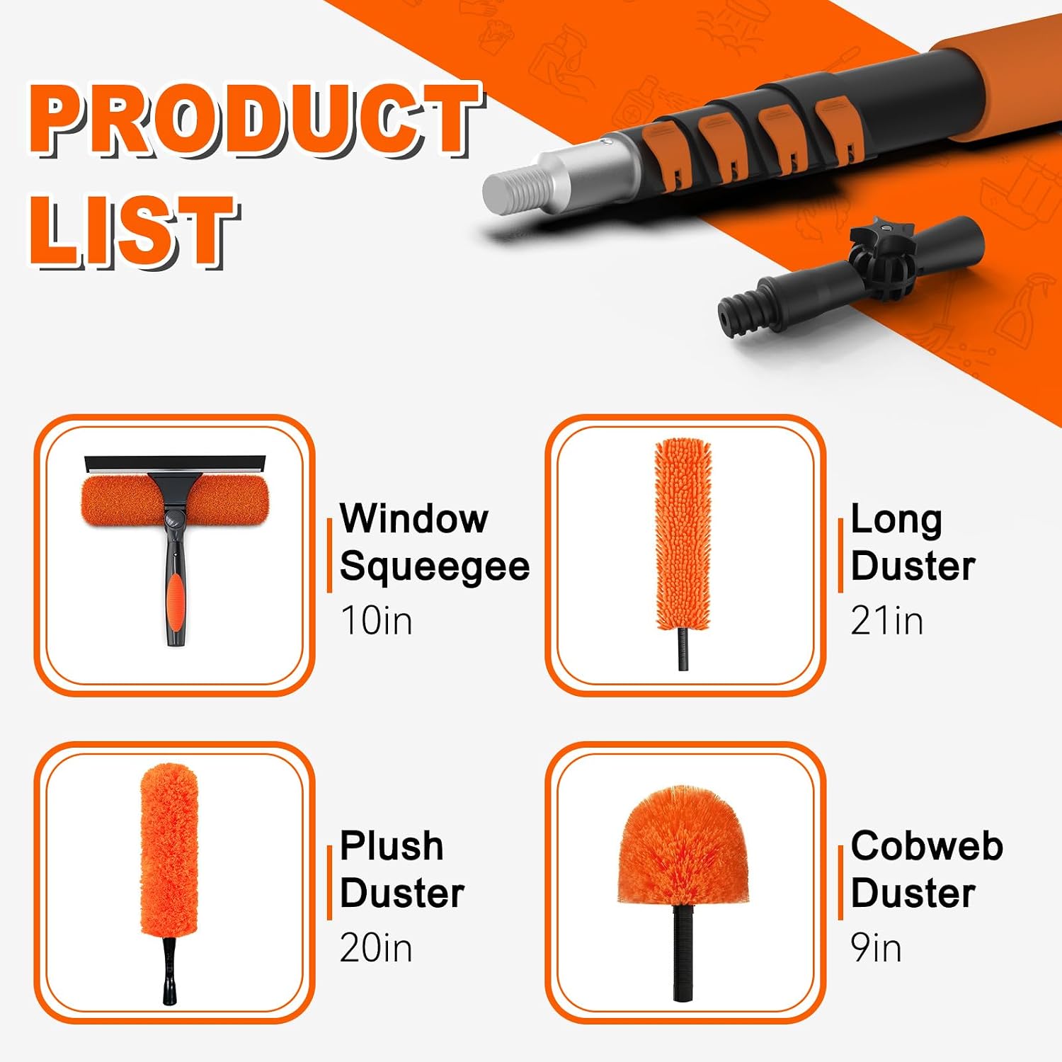 Detalle 2 de SISUPASSIE 20FT Reach High Ceiling Duster Kit