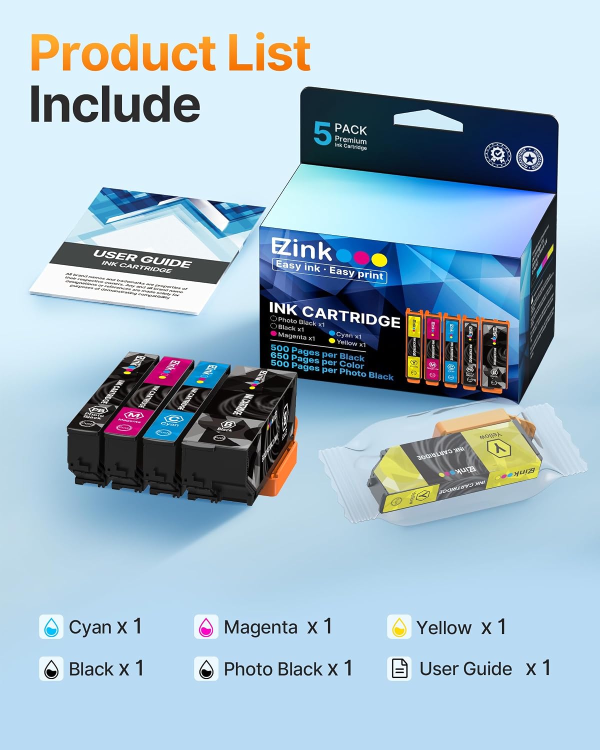 Thumbnail 1 de E-Z Ink Remanufactured Ink Cartridges, 410XL