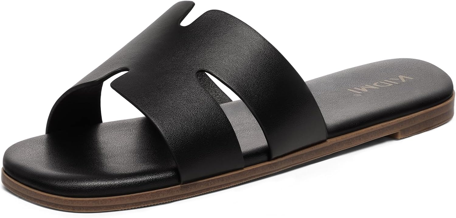 Thumbnail 3 de KIDMI Women's Dressy Flat Sandals: Comfortable Slip-On Summer Open-Toe Sandals
