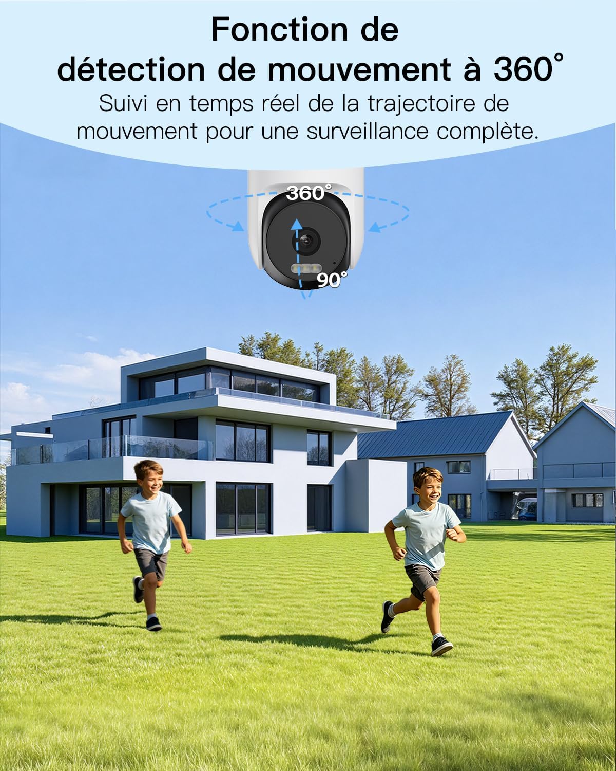 Detalle 2 de Caméra WiFi extérieure 2,5K 360° PT