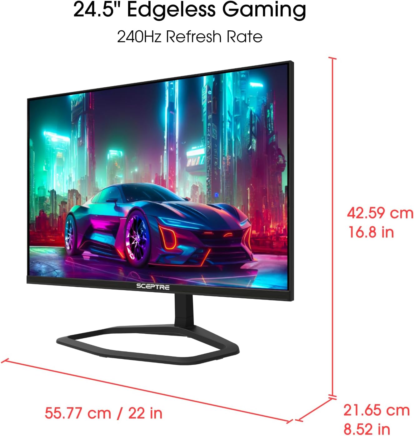 Thumbnail 1 de Sceptre New 24.5-Inch Gaming Monitor (E255B-FWD240 Series)