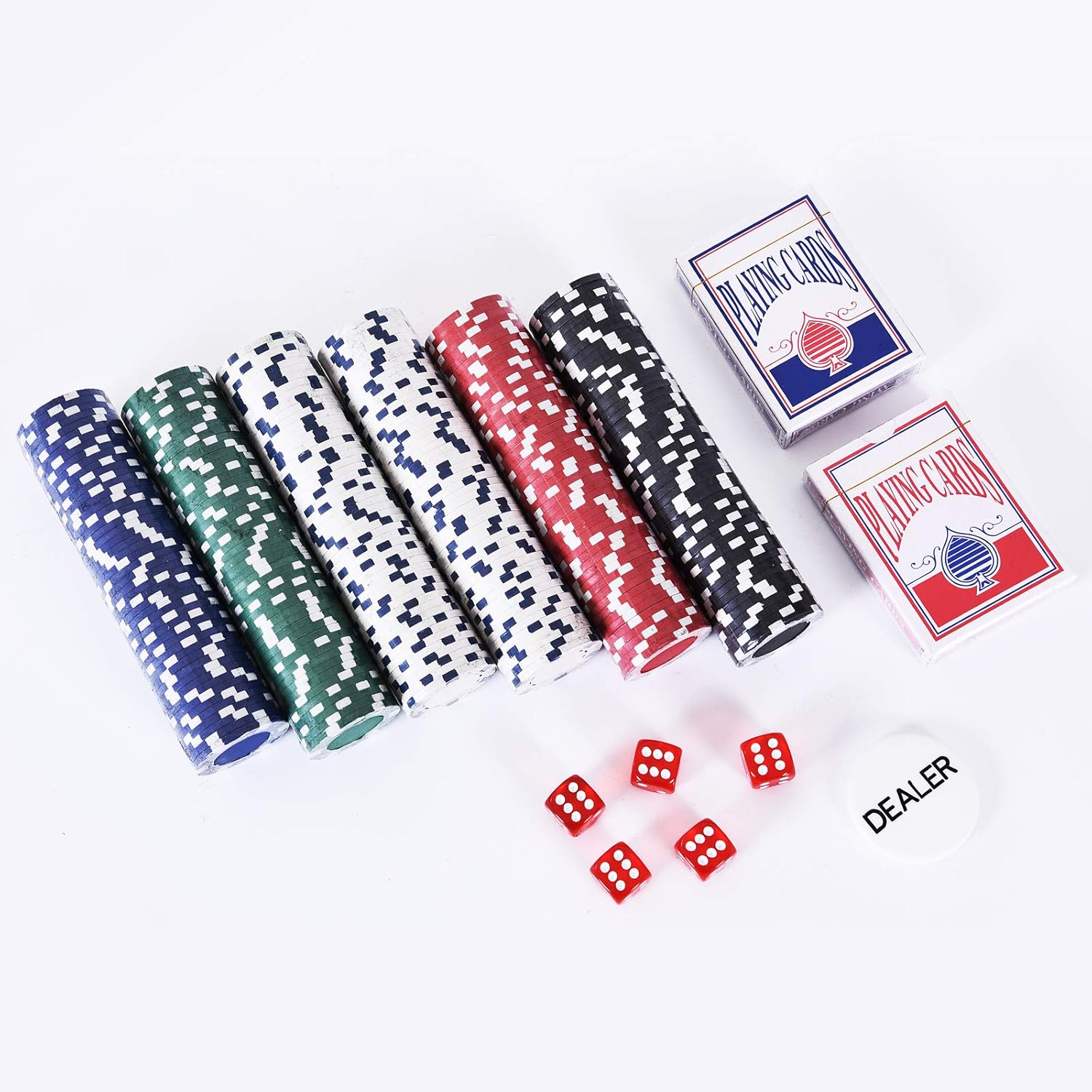 Thumbnail 5 de HOMCOM Mallette de Poker Coffret complet avec 300 jetons et 2 jeux de cartes – Aluminium robuste