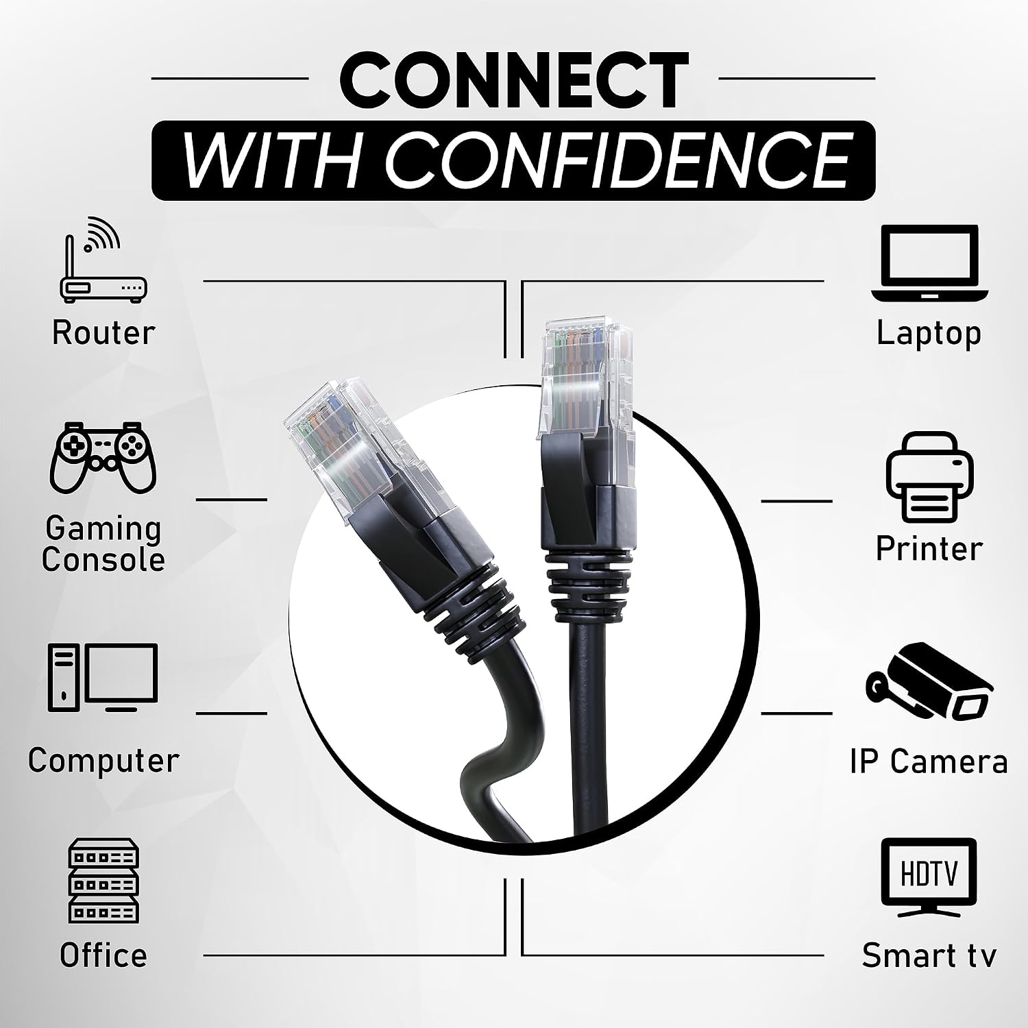 Thumbnail 3 de Mr. Tronic cavo Ethernet Cat 6 5 m