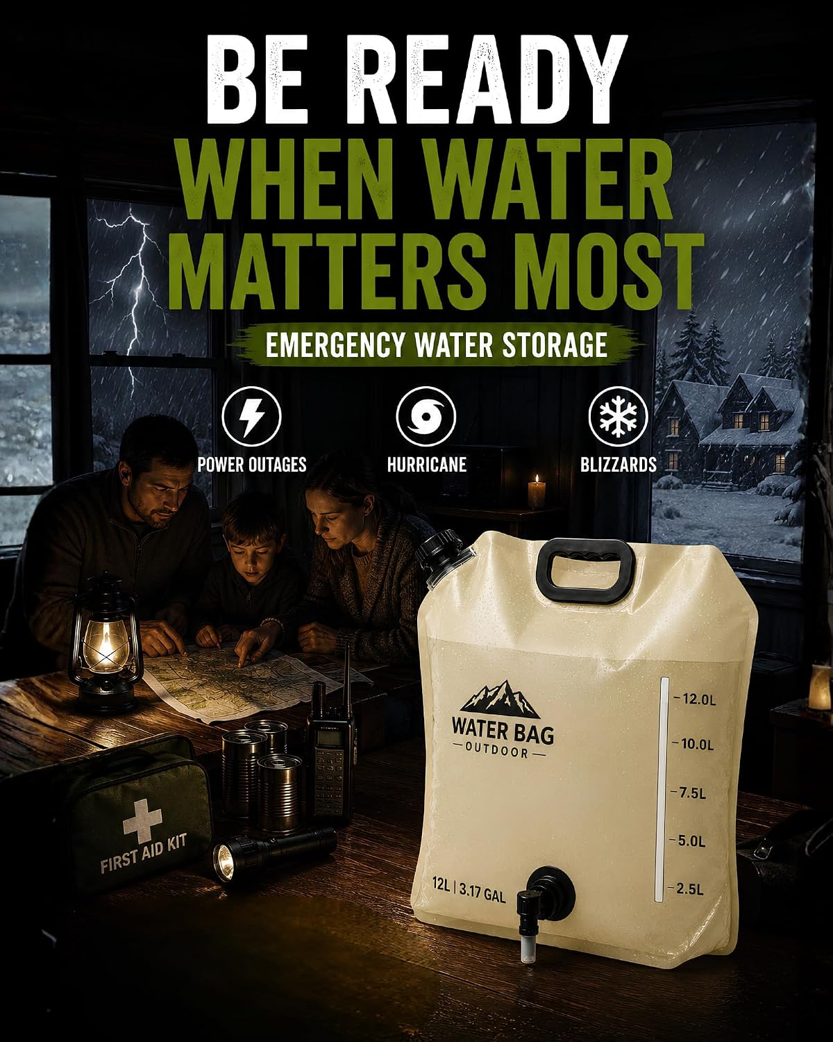 Detalle de CoreMuse Collapsible Water Container, 12L