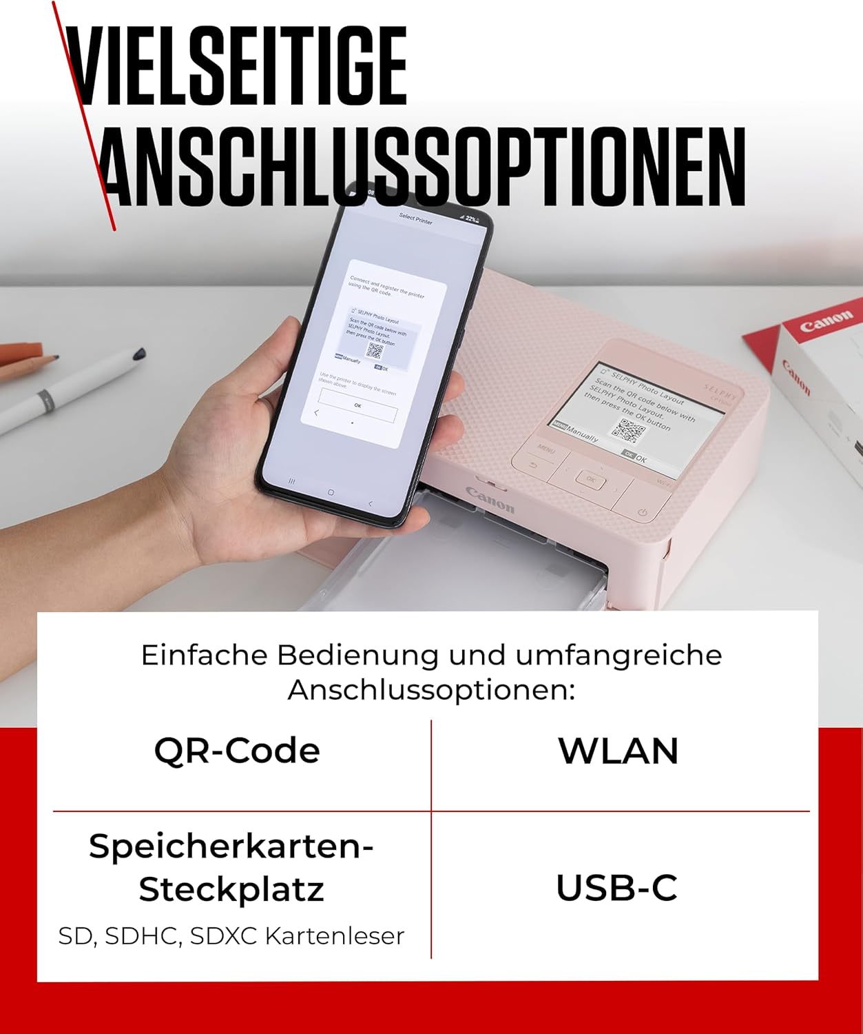 Thumbnail 6 de Canon SELPHY CP1500: Mobiler Fotodrucker für kompakte, kabellose Poster‑Größe
