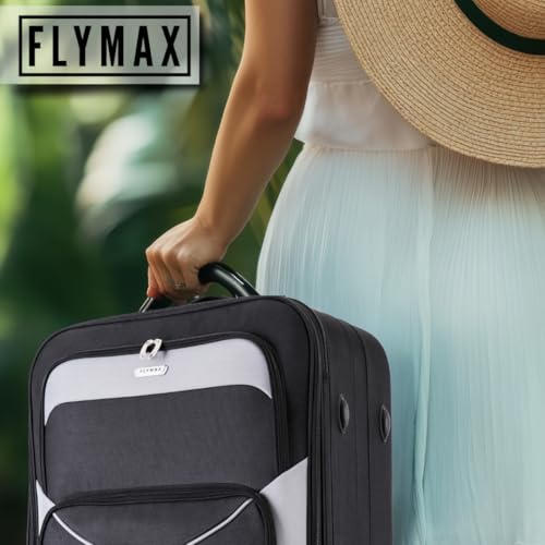 Thumbnail 6 de FLYMAX Cabin Suitcase 55x40x20 – Lightweight, secure carry-on for major UK airlines