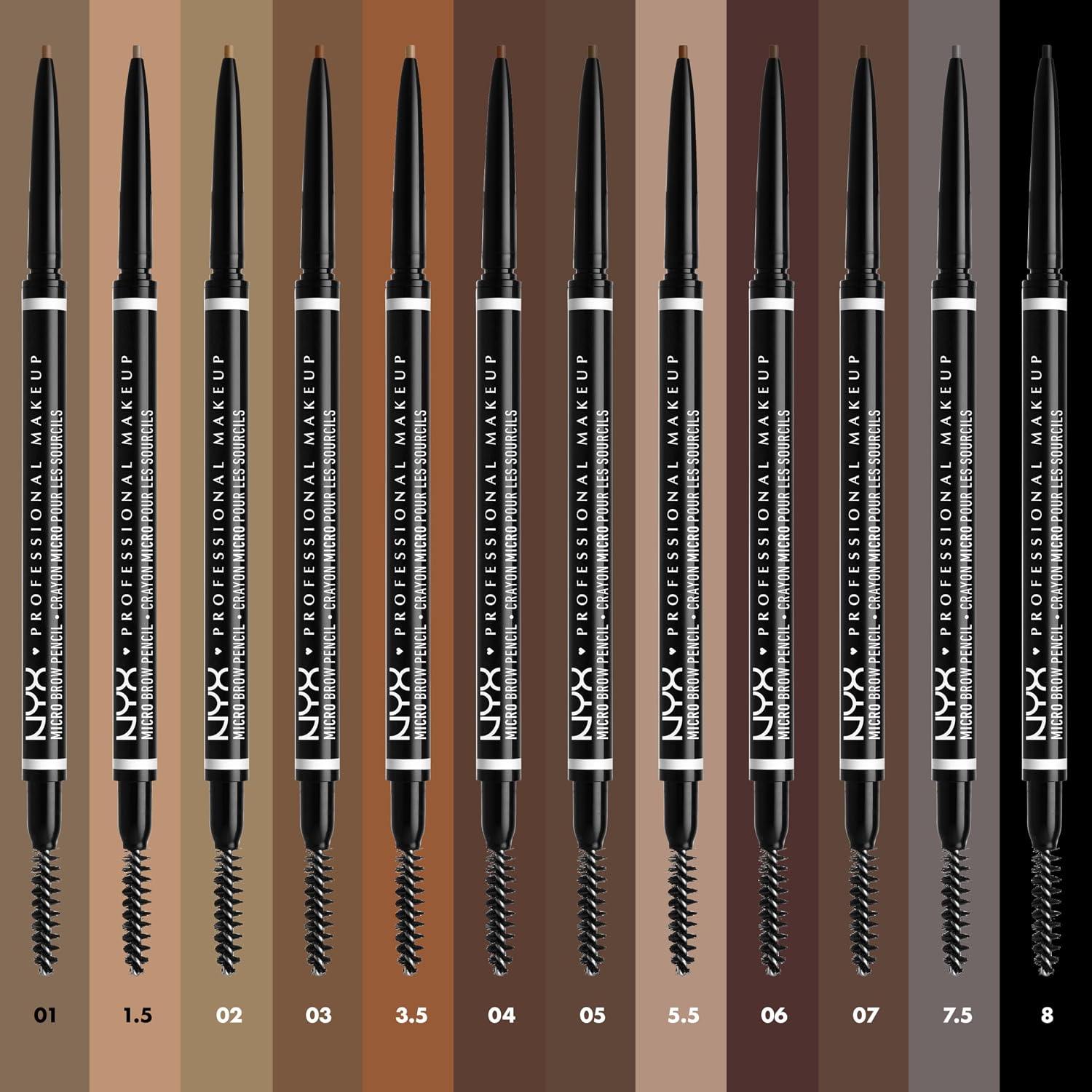 Detalle de NYX Professional Makeup Matita sopracciglia Micro Brow Pencil Espresso: definizione precisa con due lati
