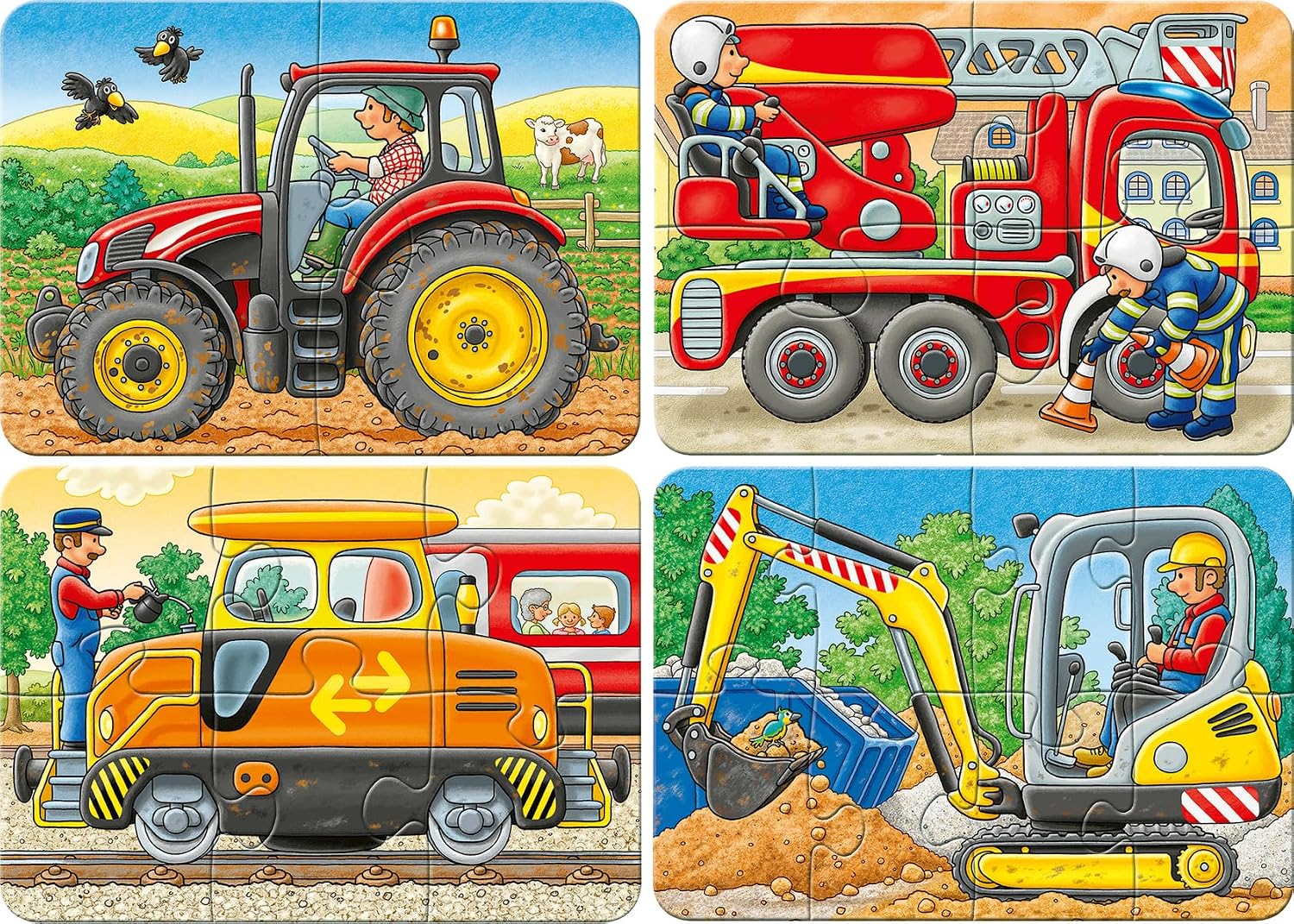 Detalle 2 de Ravensburger My First Puzzle Inside Out Personaggi, puzzle bimbi da 2 anni con 2-4-6-8 pezzi (21 x 15 cm)