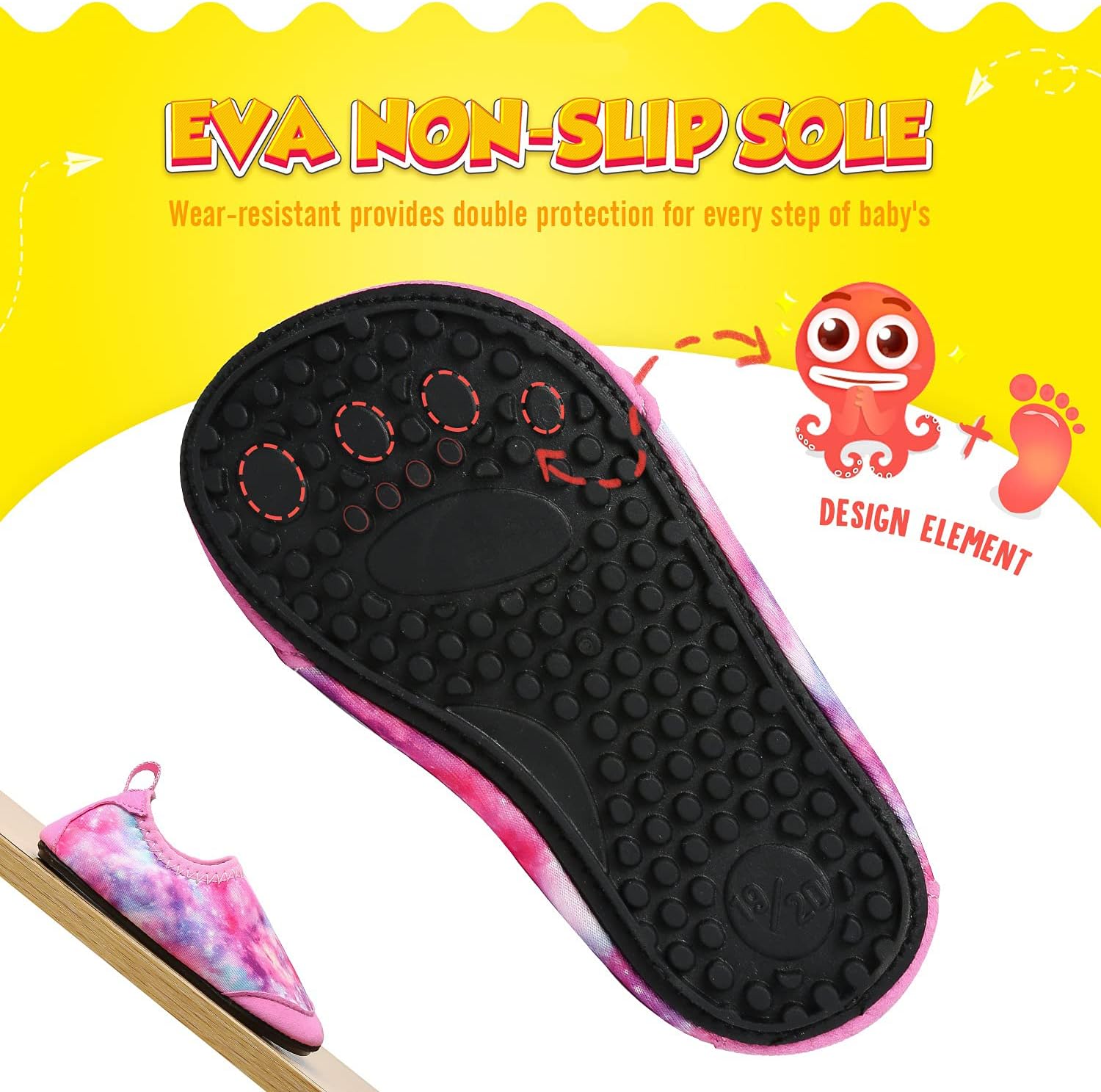 Thumbnail 4 de Yorgou Baby Water Shoes: Lightweight, Flexible Aqua Socks for Toddlers