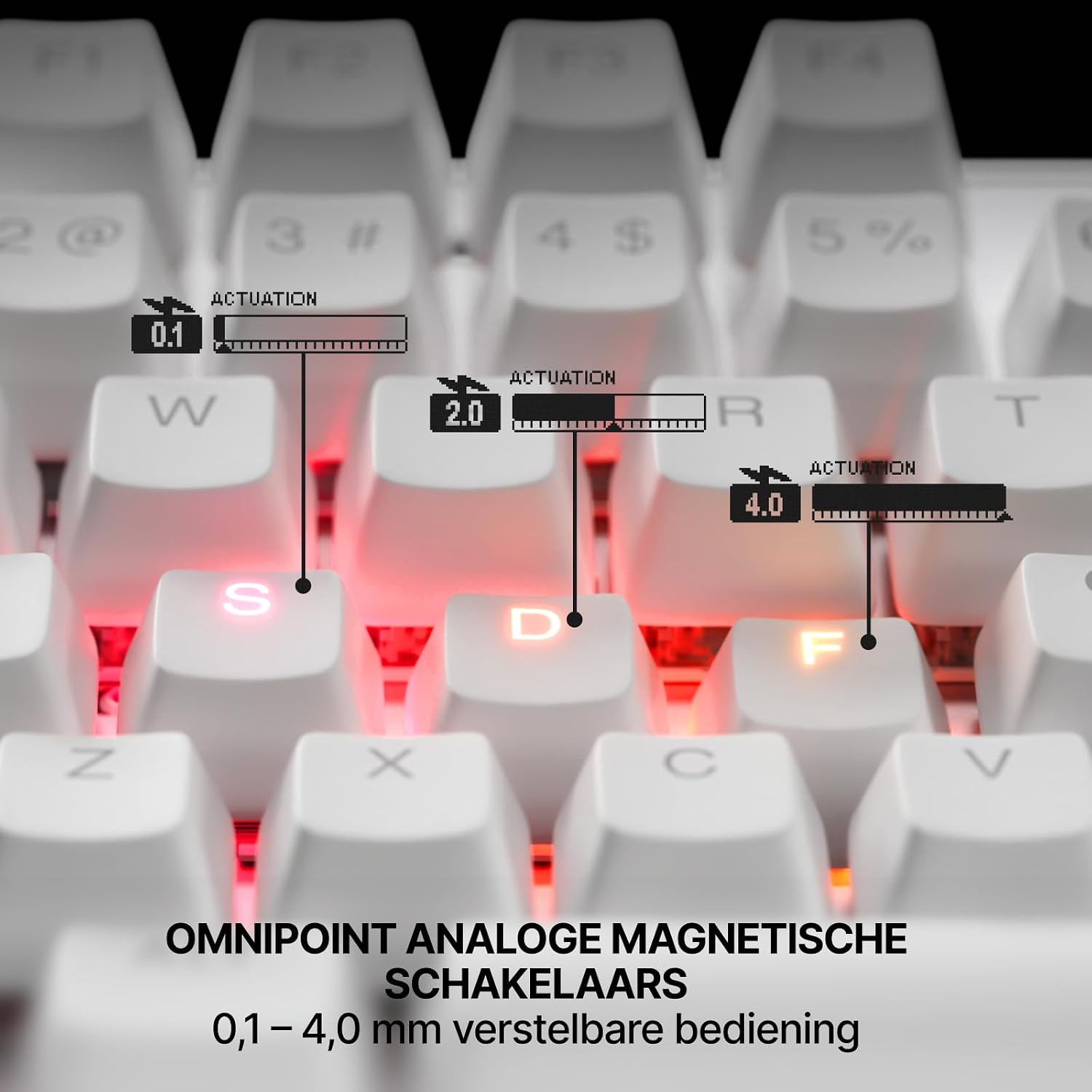 Detalle 2 de SteelSeries APEX PRO TKL Gen 3 gamingtoetsenbord met OmniPoint 3.0 en OLED