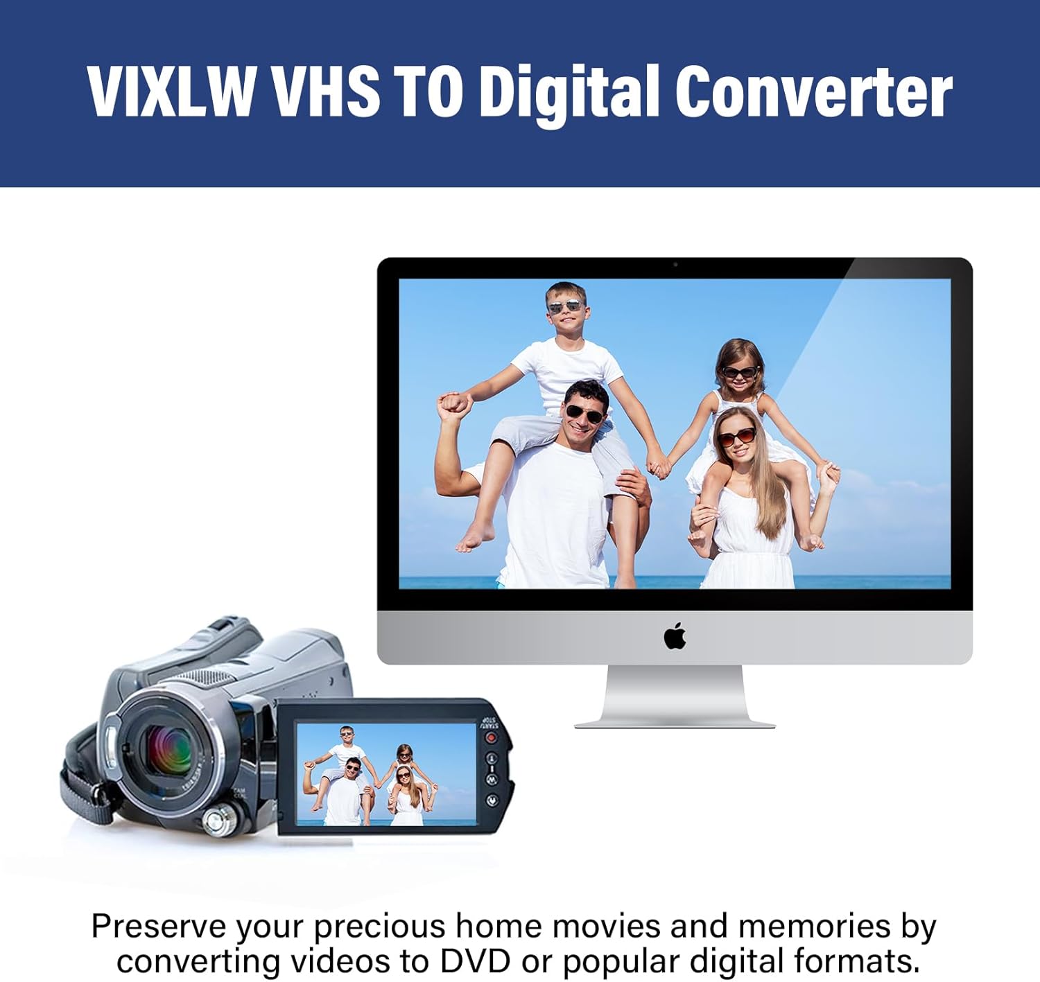 Thumbnail 2 de VIXLW USB Video Capture Device for converting VHS/VCR/Hi8 to digital (MP4/DVD workflows)