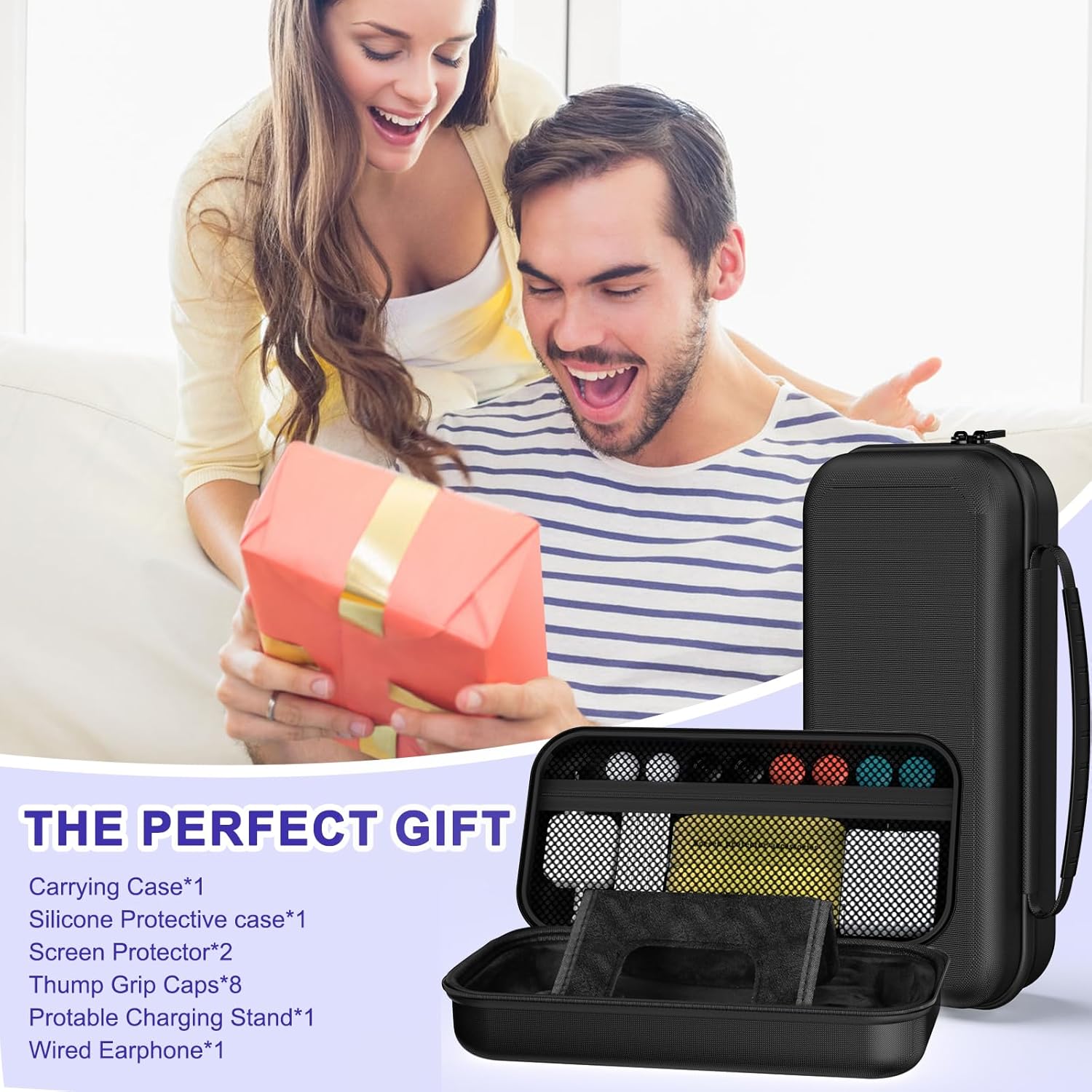 Thumbnail 6 de FYOUNG 14 in 1 Accessories Bundle for PlayStation Portal – Carrying Case, Magnetic Charger Dock, Screen Protectors & More