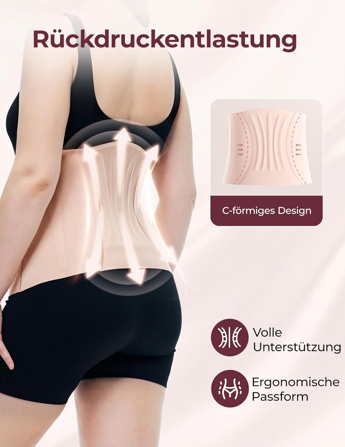 Thumbnail 3 de Momcozy Ergowrap Bauchgurt nach Geburt (Kaiserschnitt-Rückbildung) – 3D-Kompression & Rückenstütze, nahtlos, Standard M