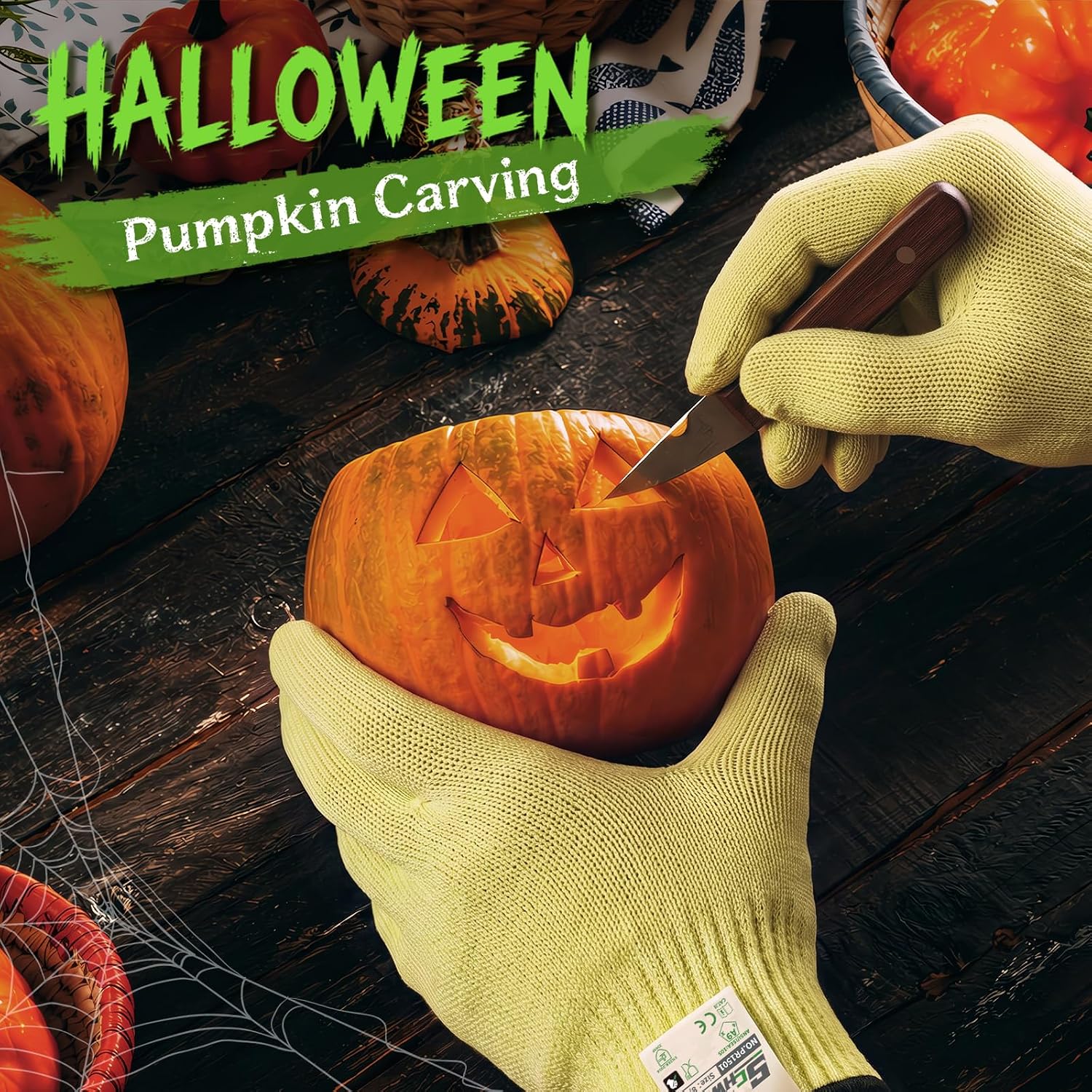 Detalle 2 de Schwer SlicePro PR1501 Cut-Resistant Food-Grade Gloves, ANSI A9, Medium
