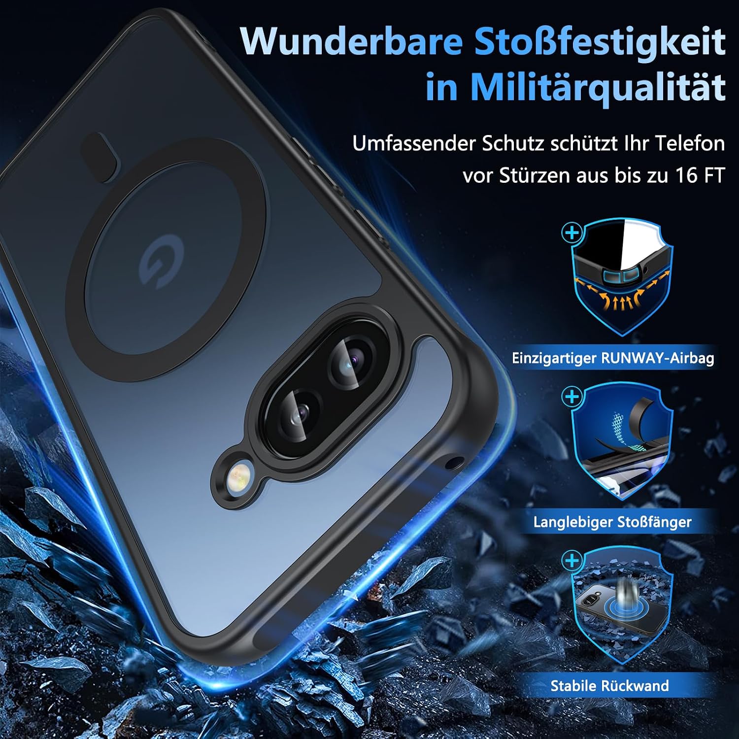 Thumbnail 6 de OWKEY Pixel 9a Hülle mit MagSafe