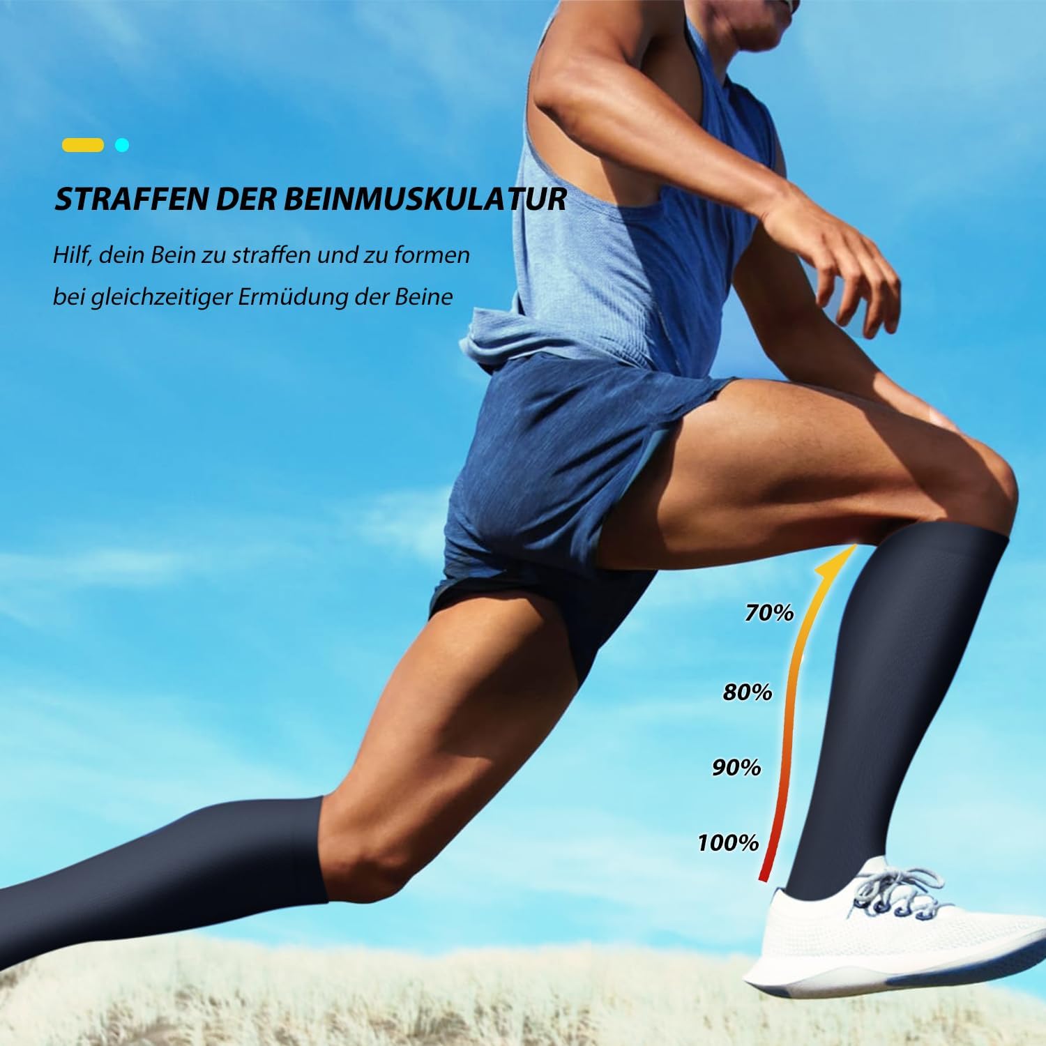 Thumbnail 3 de ACTINPUT Kompressionsstrümpfe 7 Paar für Sport & Reise