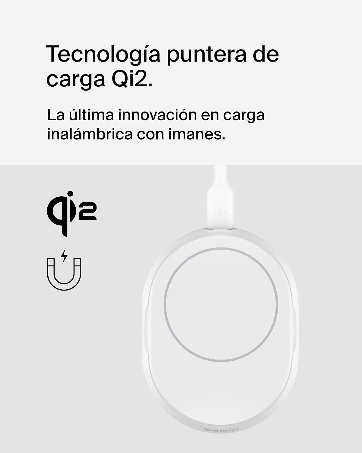 Detalle 2 de Belkin BoostCharge Pro Cargador inalámbrico 15W para iPhone