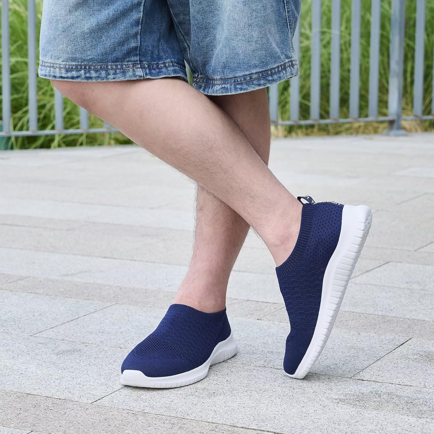 Thumbnail 2 de TIOSEBON Men's Slip-on Trainers: Lightweight, Breathable Road Running Shoes