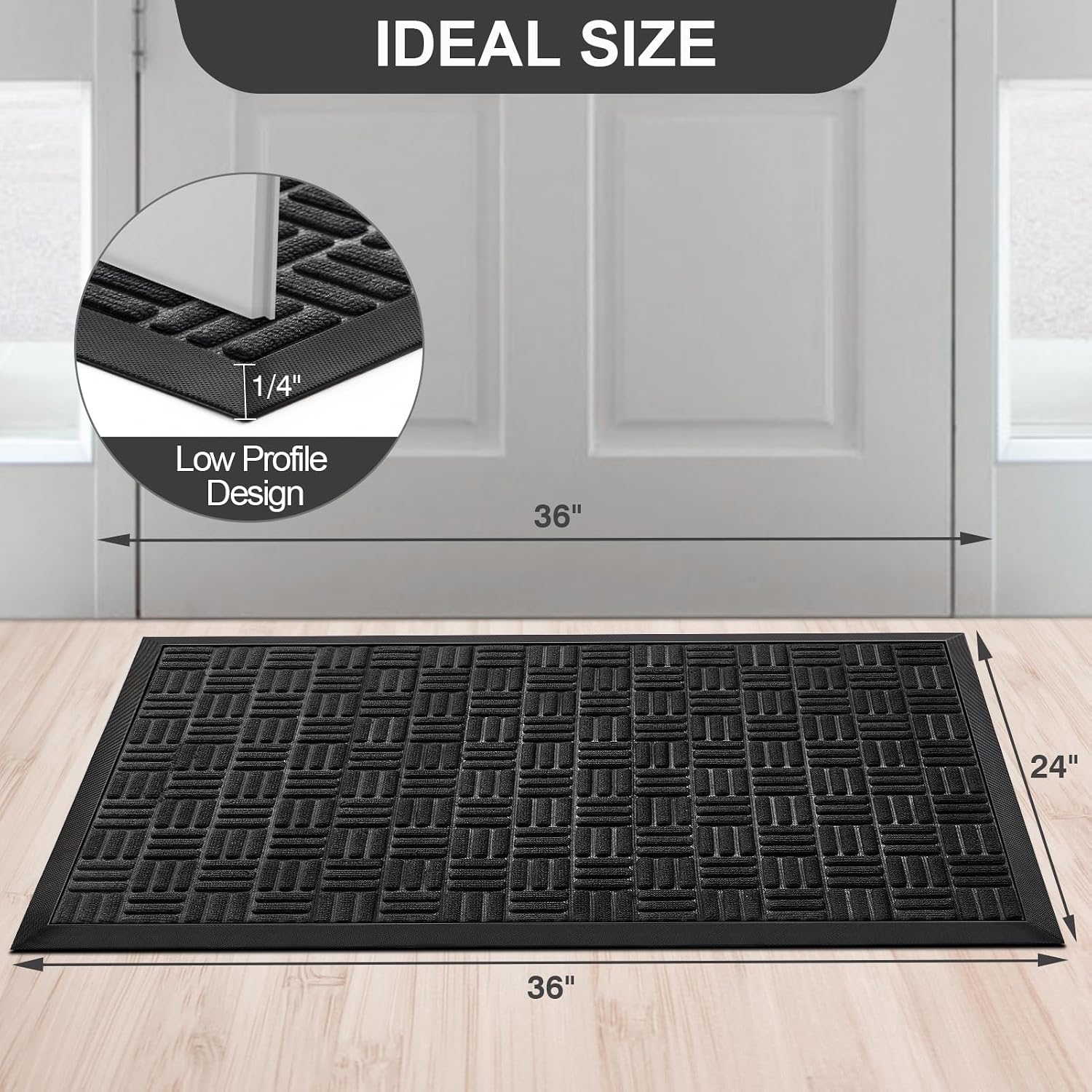 Detalle 2 de Mibao Outdoor Doormat, 36" x 24