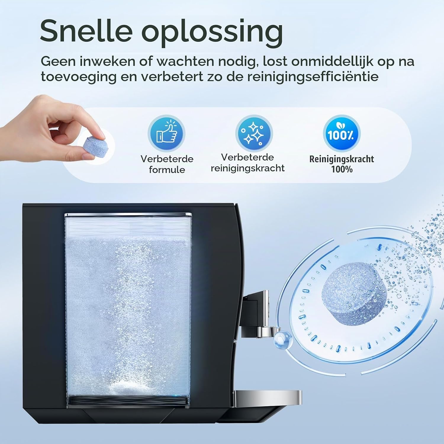 Detalle de VILLAPOOL CL-118 reinigingstabletten, 12 stuks met 3-fasenreiniging