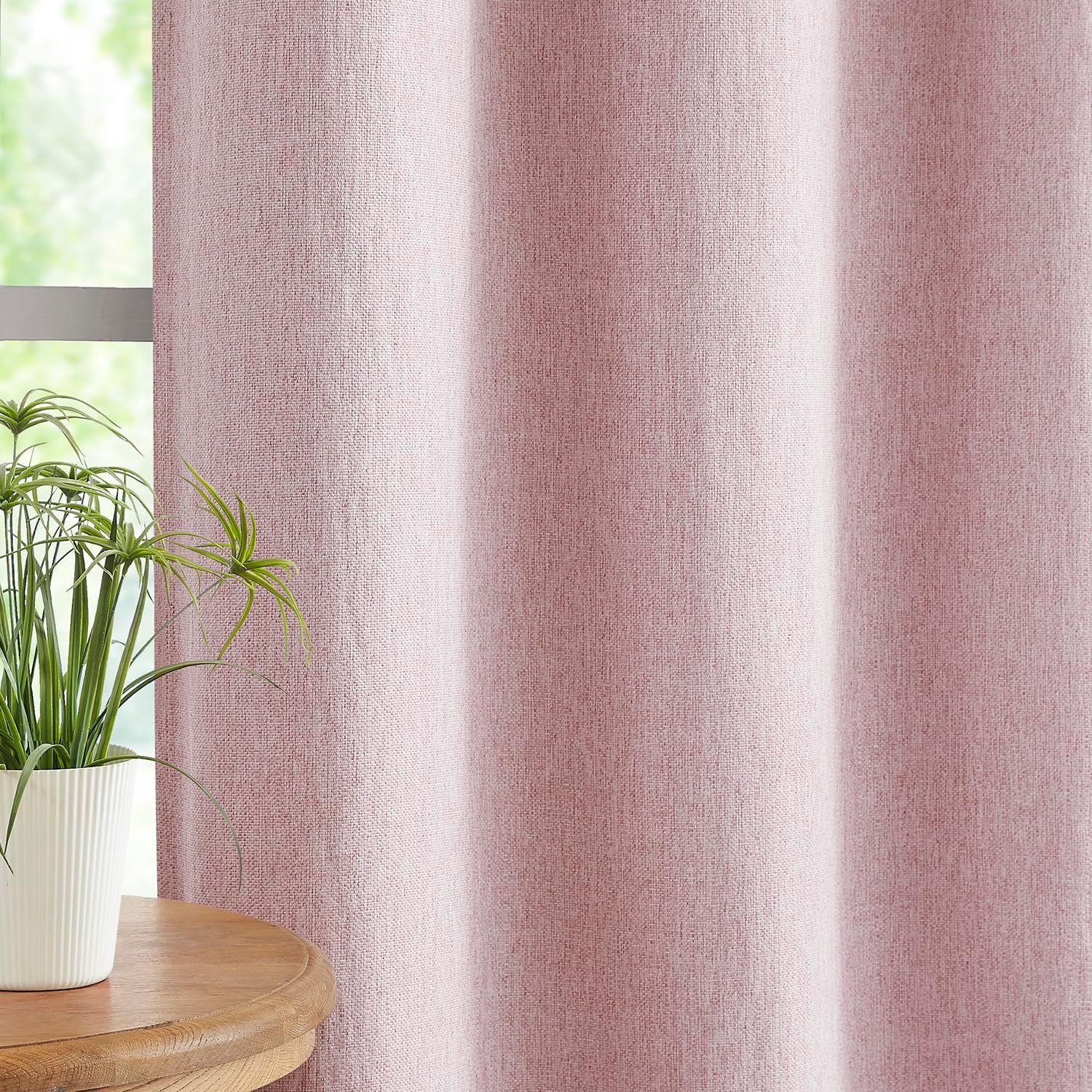 Detalle 2 de Pink Full Blackout Curtains 90in for Nursery