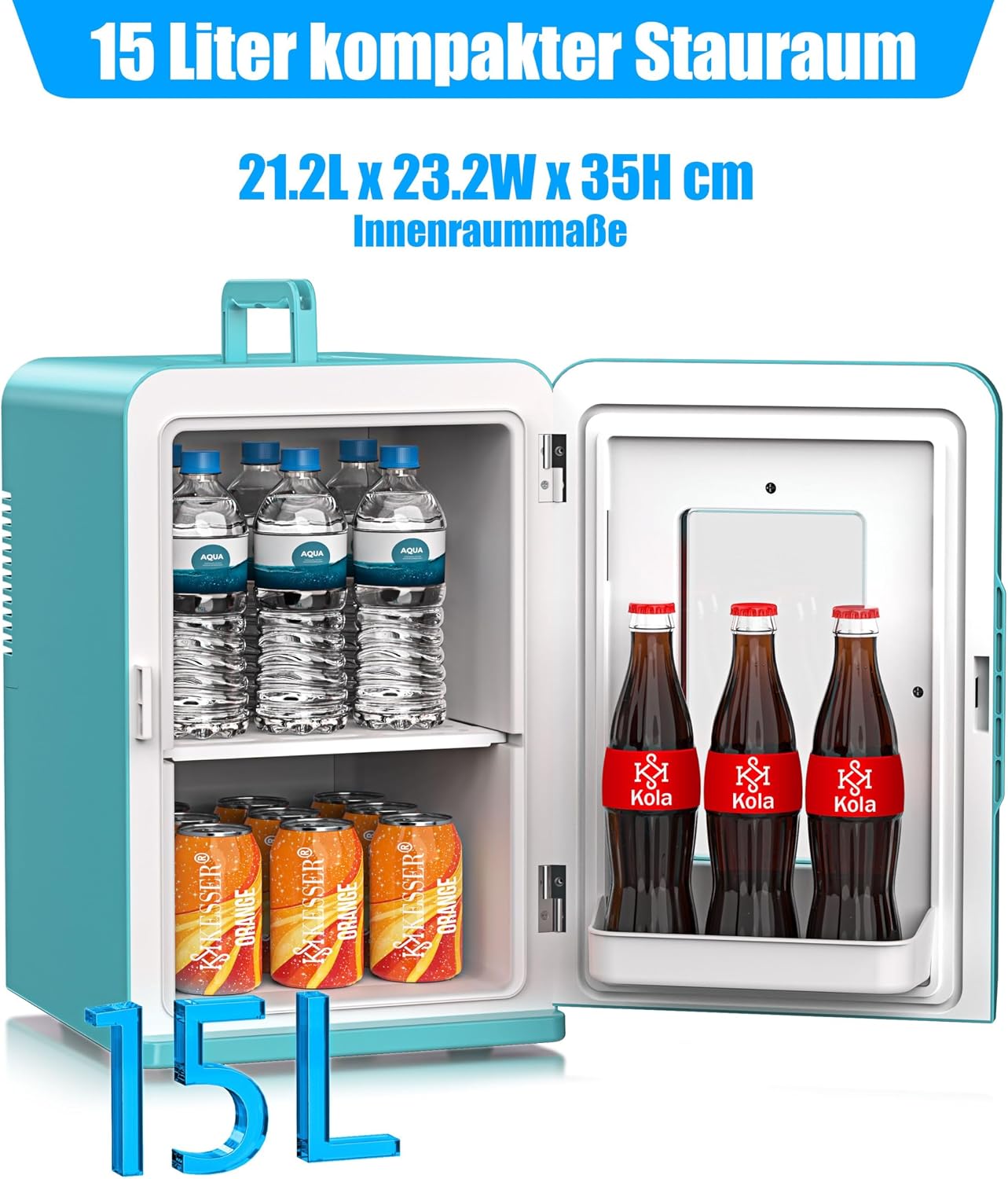 Thumbnail 6 de KESSER 2in1 Mini Kühlschrank 15 L Kühlbox