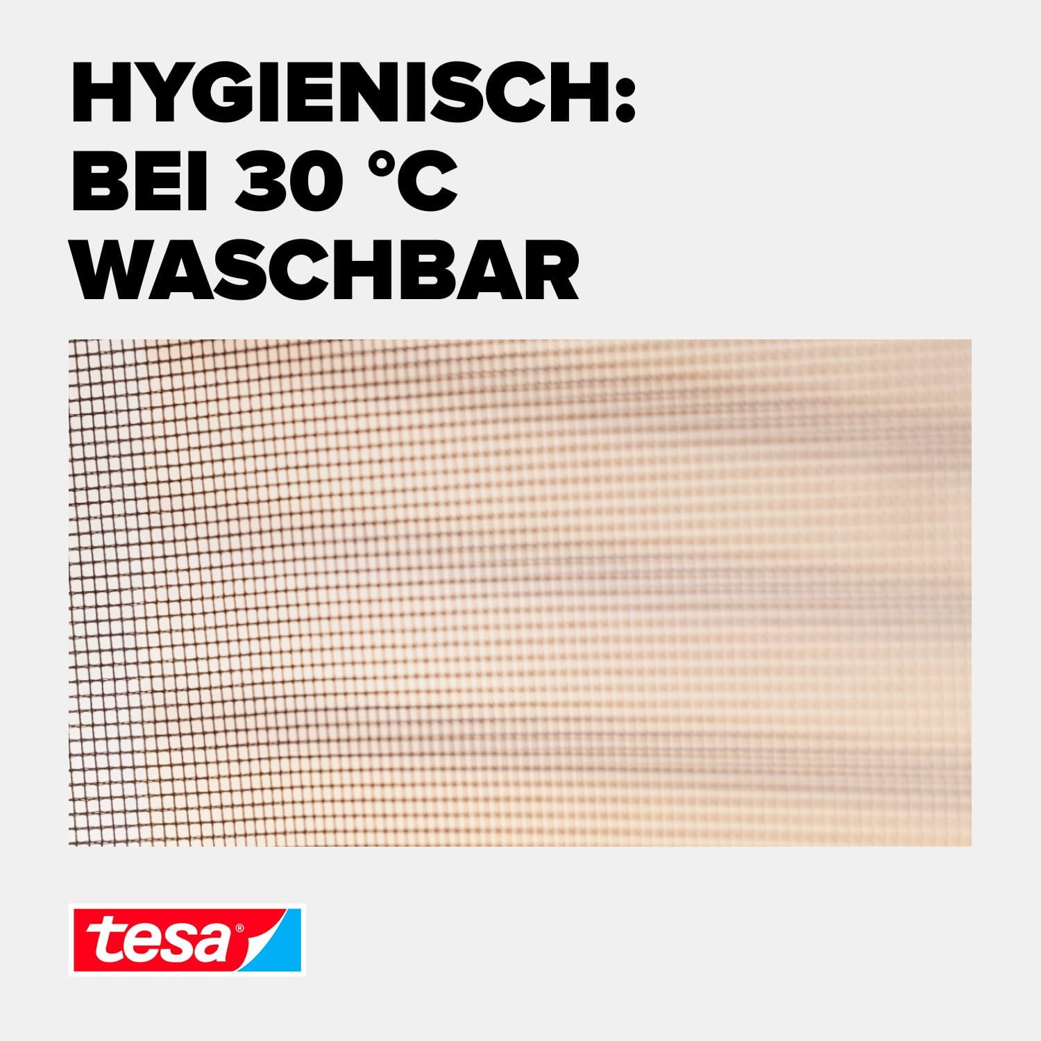 Thumbnail 6 de tesa INSECT STOP Klett Fliegengitter Premium für Fenster (130 x 130 cm) in Anthrazit/Transparent