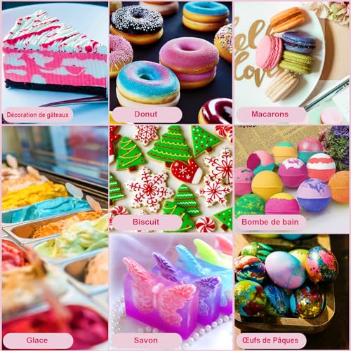 Detalle de SigWong colorant alimentaire liquide 14 couleurs