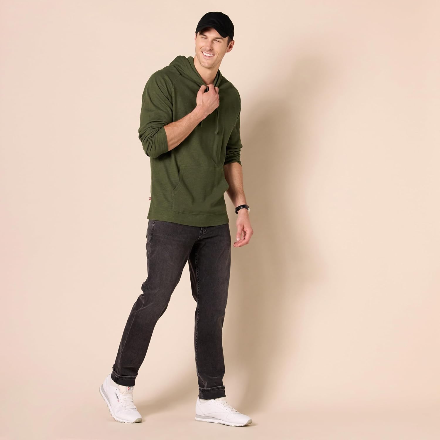 Thumbnail 6 de Amazon Essentials Men's Pullover Hoodie, Long-Sleeve Slub Thermal (Previously GoodThreads)