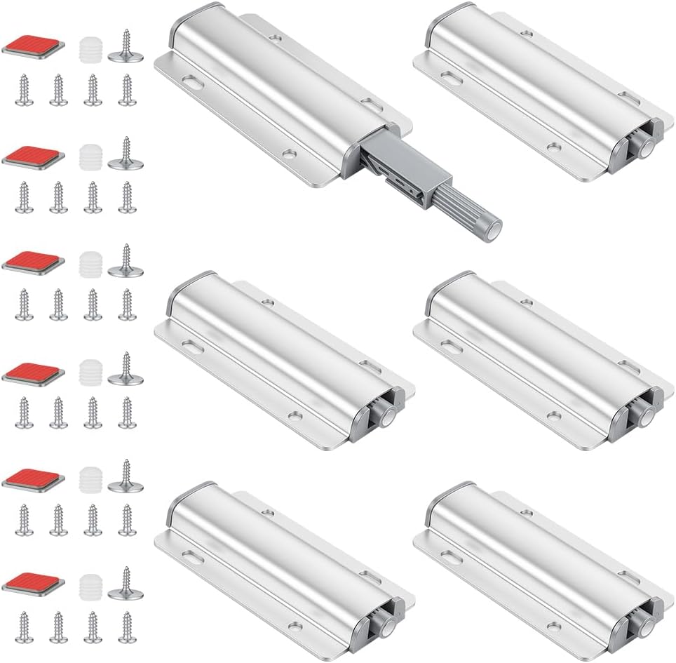 Detalle de OFFCUP 6395486 zatrzask magnetyczny do szafek, 6 szt., otwieranie na klik