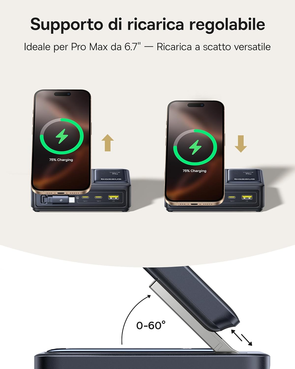 Thumbnail 5 de Baseus NOMOS 5‑in‑1 Stazione di ricarica 140W