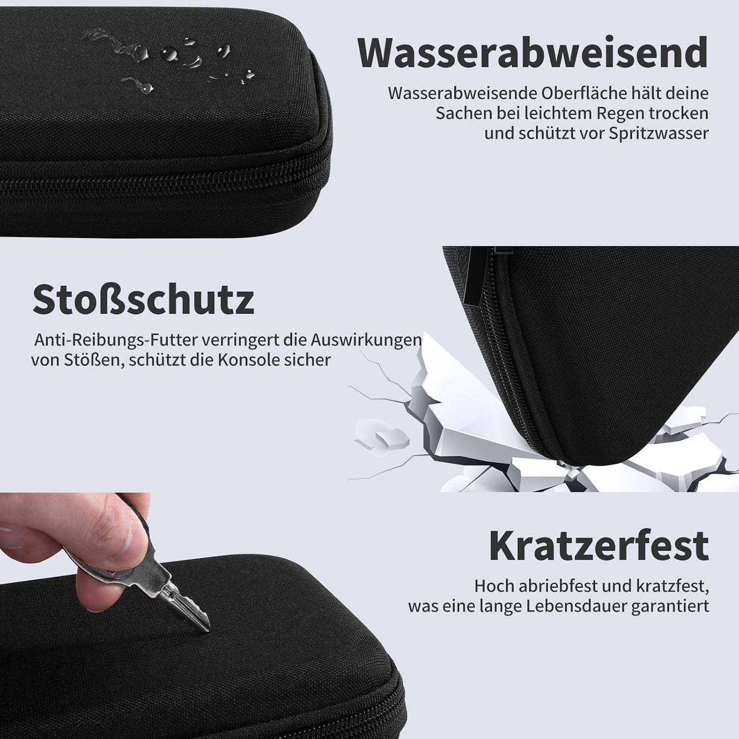 Thumbnail 4 de PALPOW Switch 2 Tasche & Schutzfolie-Set – Slim Travel Hard Case Bundle mit gehärtetem Panzerglas und 10-in-1 Zubehör