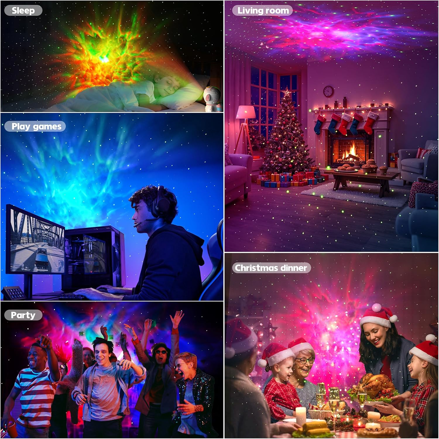 Thumbnail 6 de Astronaut Galaxy Projector 360° adjustable