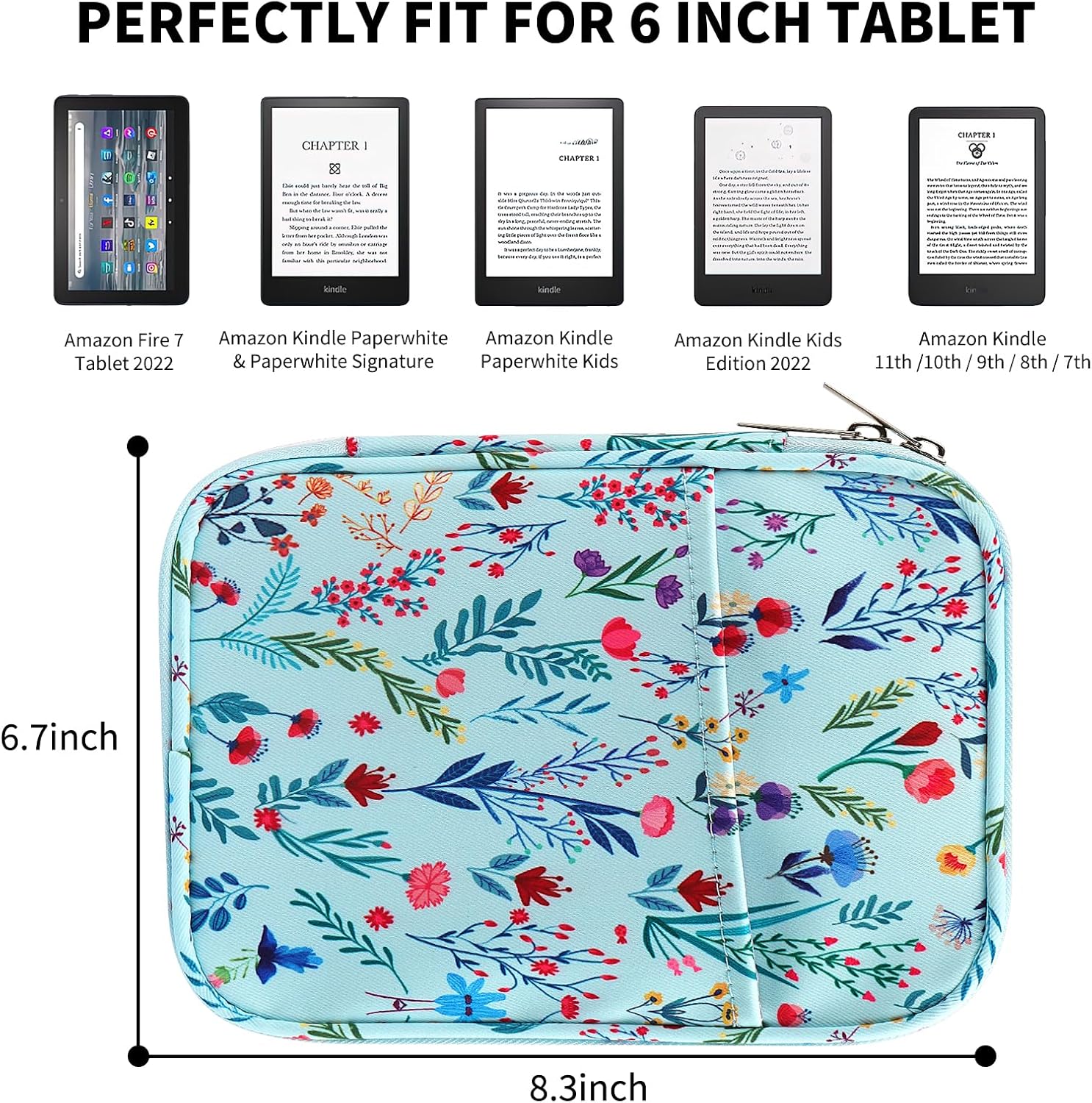 Thumbnail 1 de HoYiXi Universal Sleeve Hülle für 6–6,8 Zoll E-Book Reader (Außen 17×21×2,2 cm)