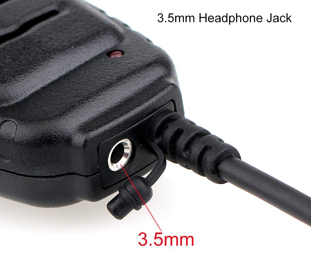 Detalle de Retevis RS111 altoparlante microfono 2 pin con microfono a distanza per walkie talkie compatibili
