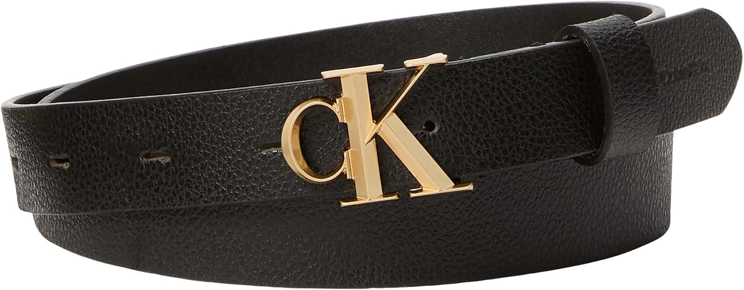 Detalle de Calvin Klein cinturino Fibbia con logo discreto 25 mm Pebble YIH