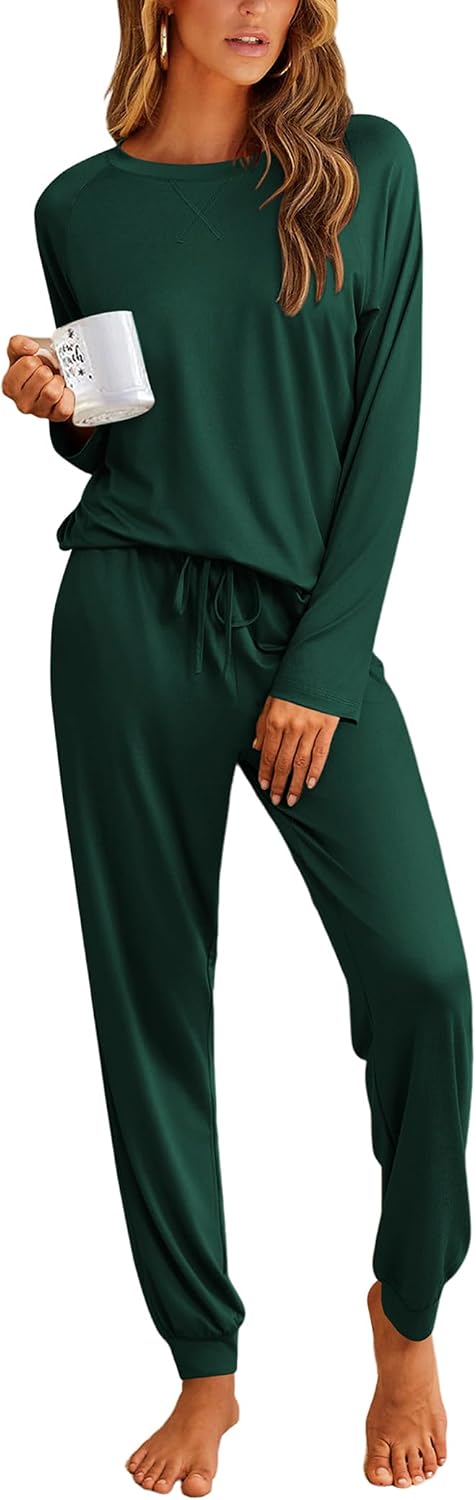 Detalle de Ekouaer Women's Pajama Set in 95% Polyester