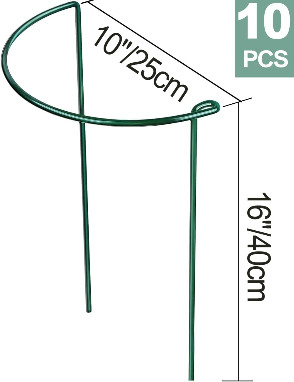 Detalle de TOYPOPOR Pflanzenstütze 10er Set 40 cm