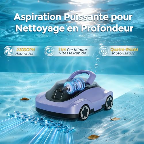 Thumbnail 1 de Robot Piscine Bocxi C5 — Aspirateur sans Fil, 180 min d’autonomie, Auto-Parking pour piscines jusqu’à 200 m²