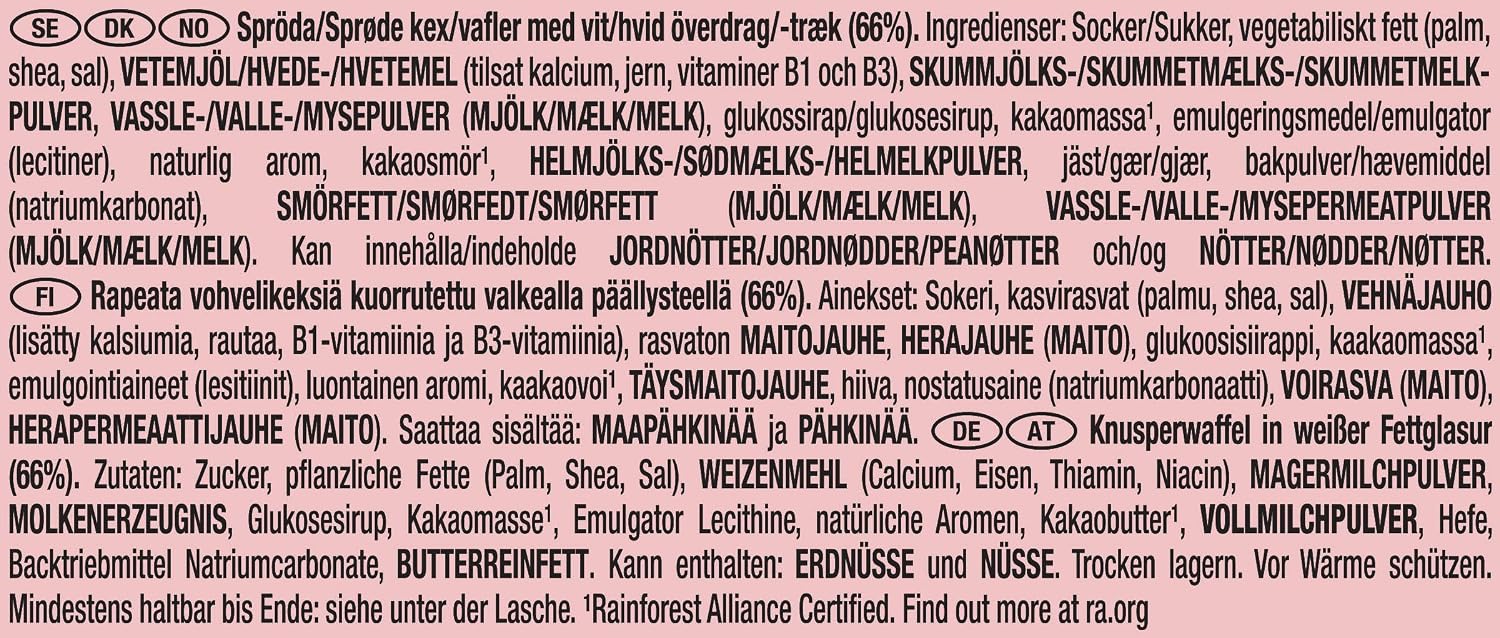 Detalle de KIT KAT White Riegel (24er Pack) – knuspriger Waffel-Riegel mit weißer Fettglasur